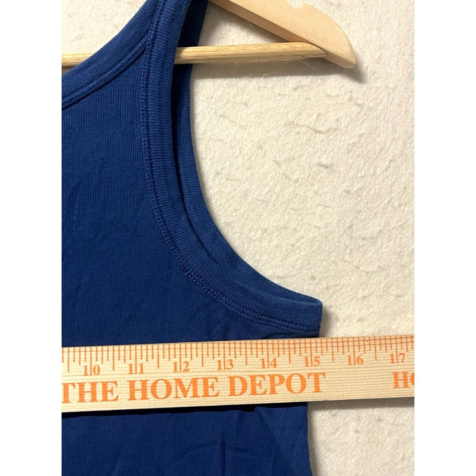 Everlane Everlane Tank Women's XL The Pima Cotton Rib Short Blue Vest? Size 40" / US 18 - 3 Thumbnail