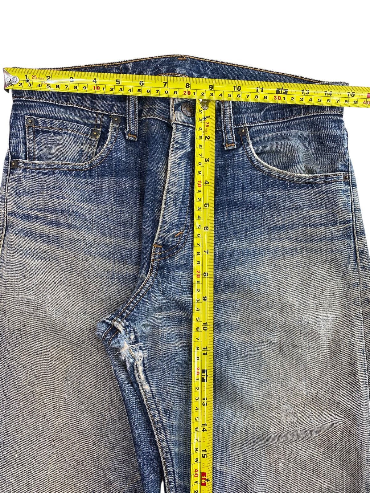 Levi's Levi’s_ Mud Wash Ripped Style Straight Leg Jeans Size US 30 / EU 46 - 7 Thumbnail