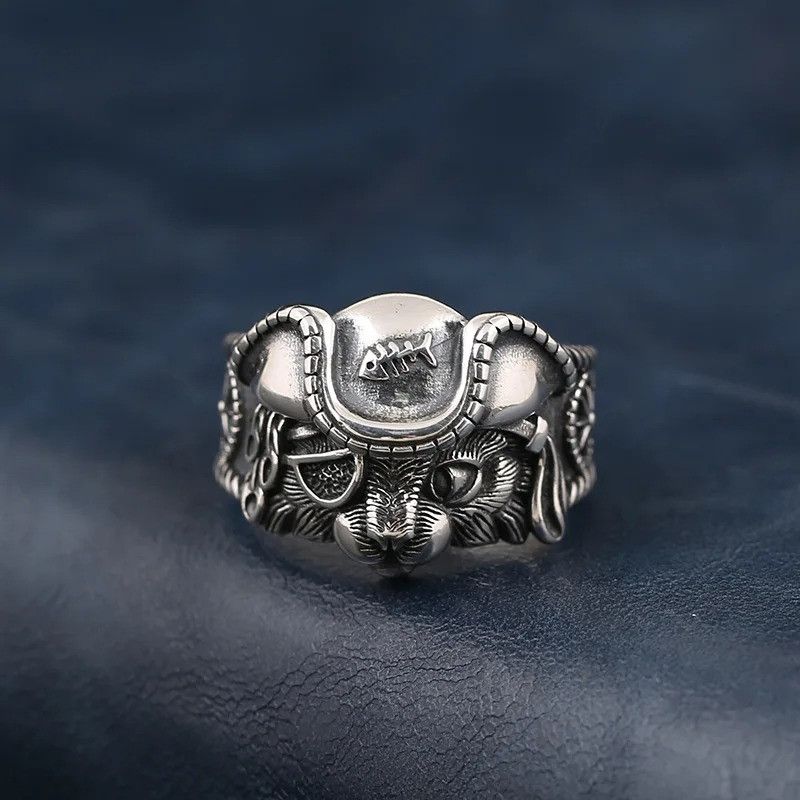 Other Retro Pirate Cat Ring Size ONE SIZE - 2 Thumbnail
