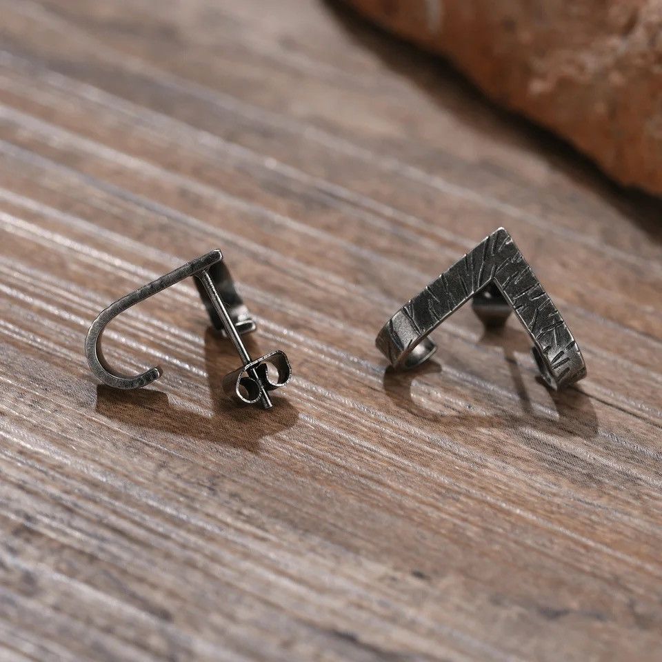 Other Stainless Steel Geometric Triangle Stud Earring Size ONE SIZE - 3 Thumbnail