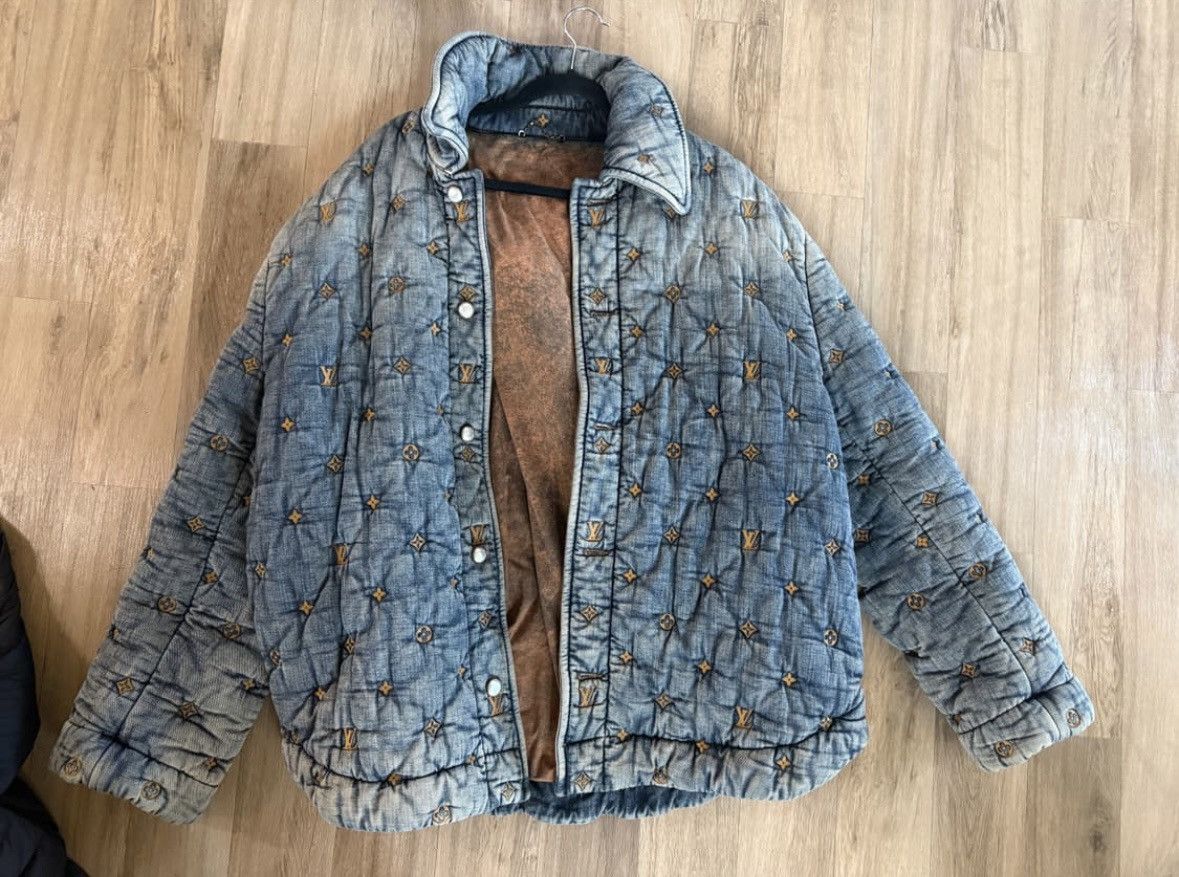 Louis Vuitton Louis Vuitton Padded Denim Monogram Down Jacket Size US XXL / EU 58 / 5 - 1 Thumbnail