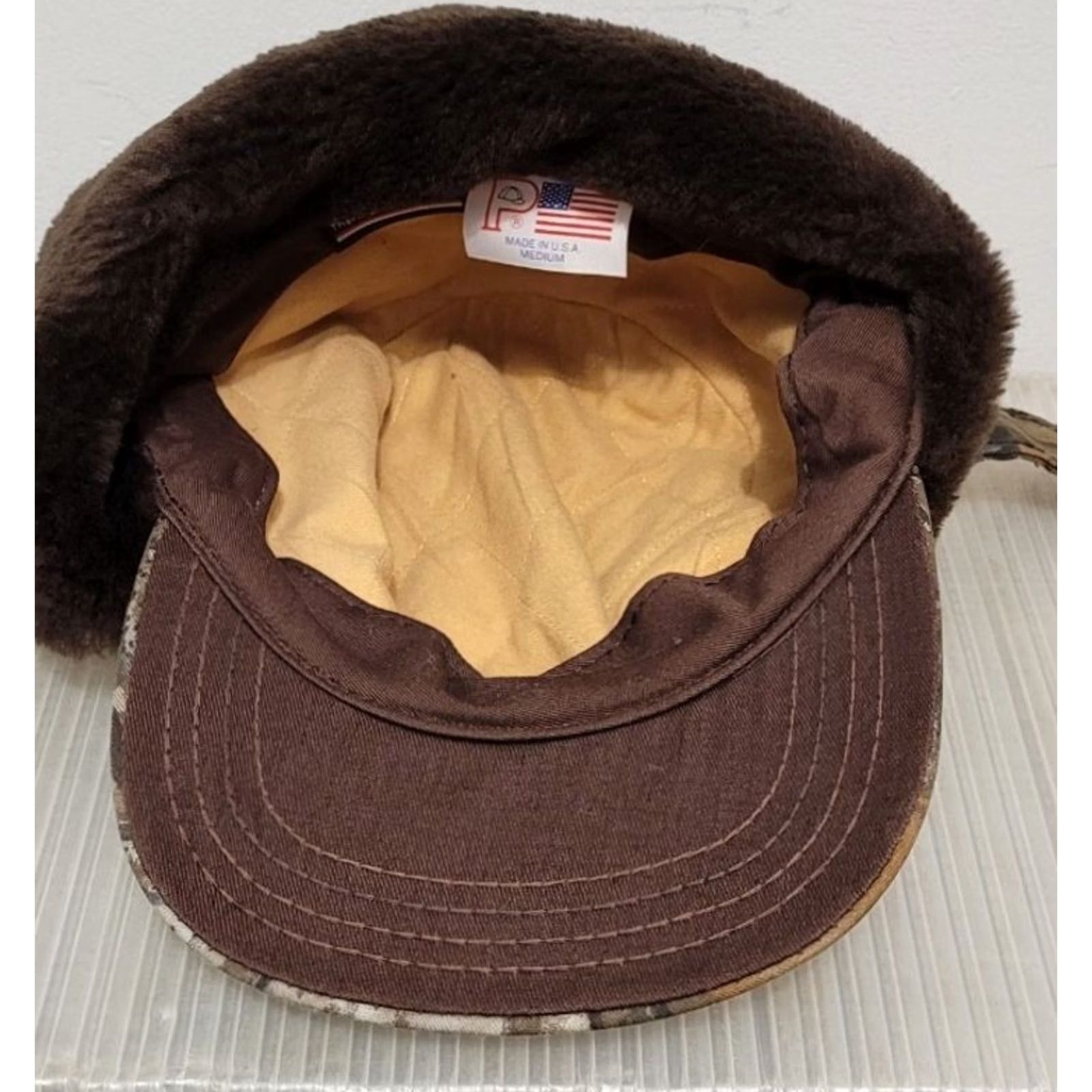 Realtree VINTAGE Realtree Camo Trapper Hat Cap USA Deer Hunt Ear Flap Thinsulate Medium Vtg USA Unisex Adults Men Women Size ONE SIZE - 3 Thumbnail