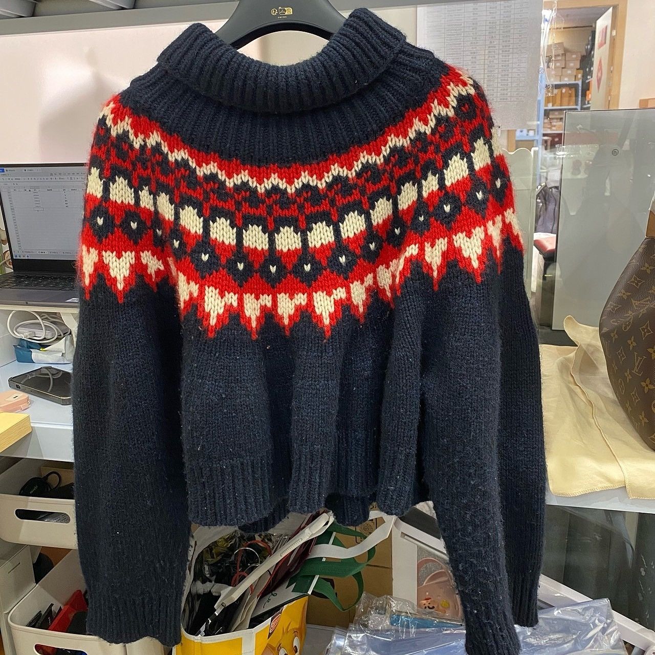 Celine Celine Fair Isle Cashmere Sweater Size M Size M / US 6-8 / IT 42-44 - 1 Thumbnail