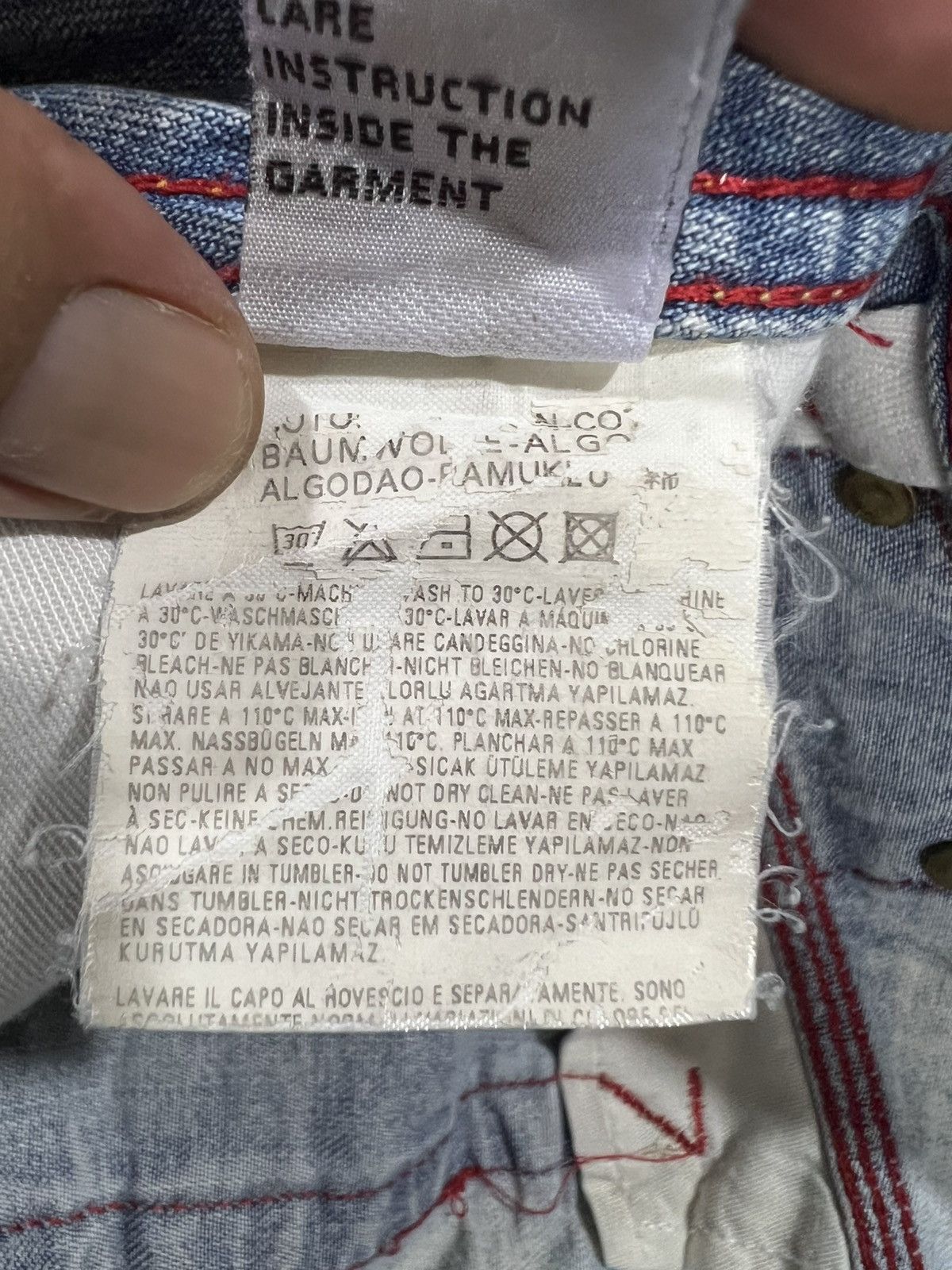 Diesel 🔥Vintage Diesel Industry Made in Italy Distressed Denim Size US 31 - 18 Thumbnail