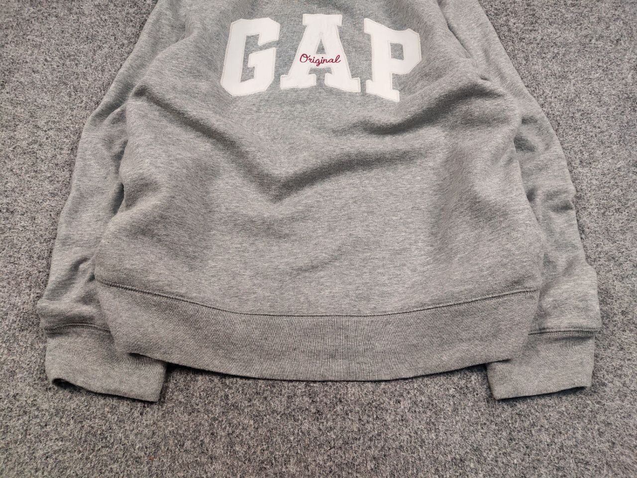 Gap Gap gray embroidered logo Crew Chek Sweatshirt Vintage Style Size US L / EU 52-54 / 3 - 9 Thumbnail