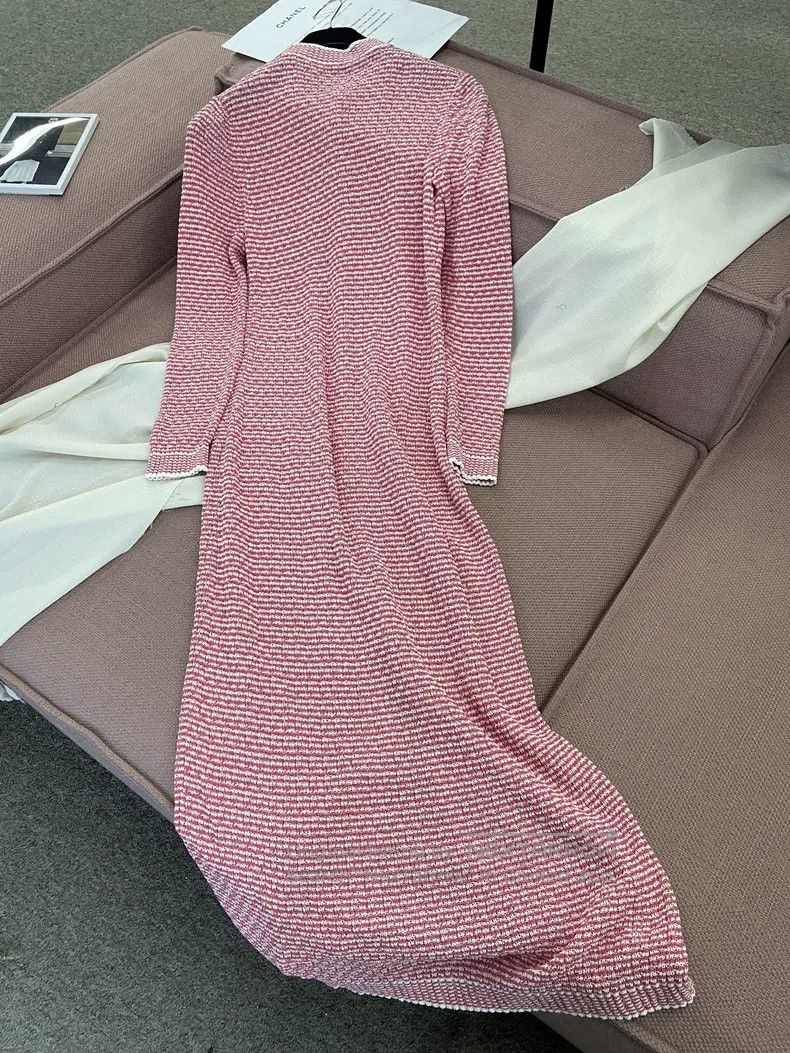 Chanel Chanel 21C pink long knitted cardigan jacket dress Size XS / US 0-2 / IT 36-38 - 4 Thumbnail