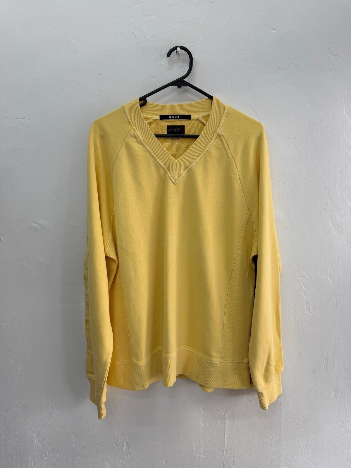 Ksubi new Ksubi womens small s yellow sweatshirt jumper top 8 Size S / US 4 / IT 40 - 1 Thumbnail