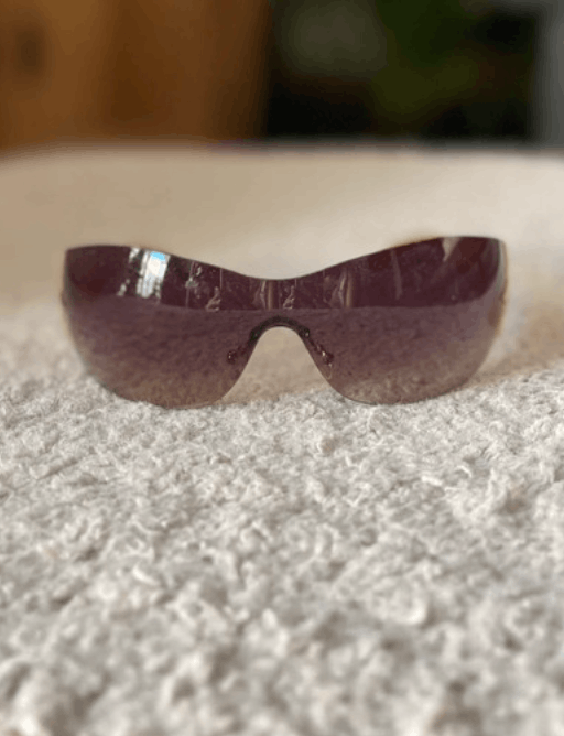 Prada PRADA Sunglasses Star Rectangle Wrap Shield Symbole Flame Size ONE SIZE - 5 Thumbnail