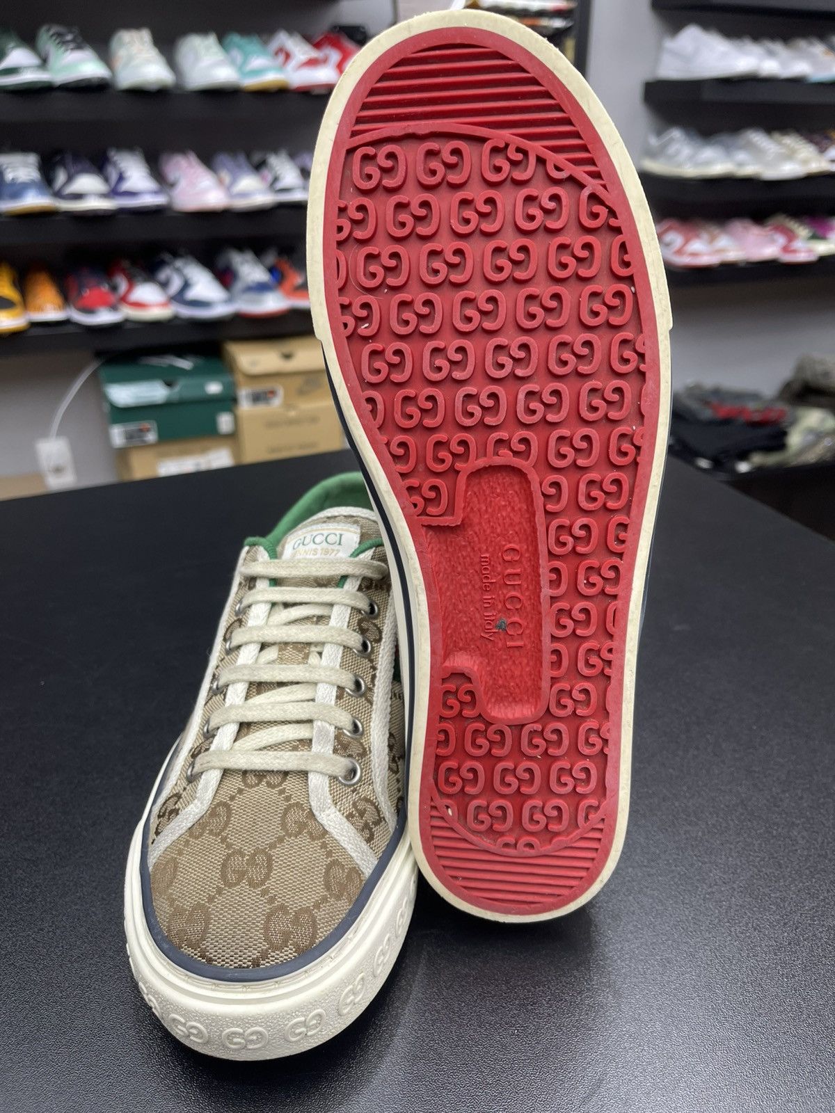 Gucci Size 38.5G/8.5 - Gucci Low Top Tennis 1977 Sneakers Size US 8.5 / IT 38.5 - 9 Thumbnail