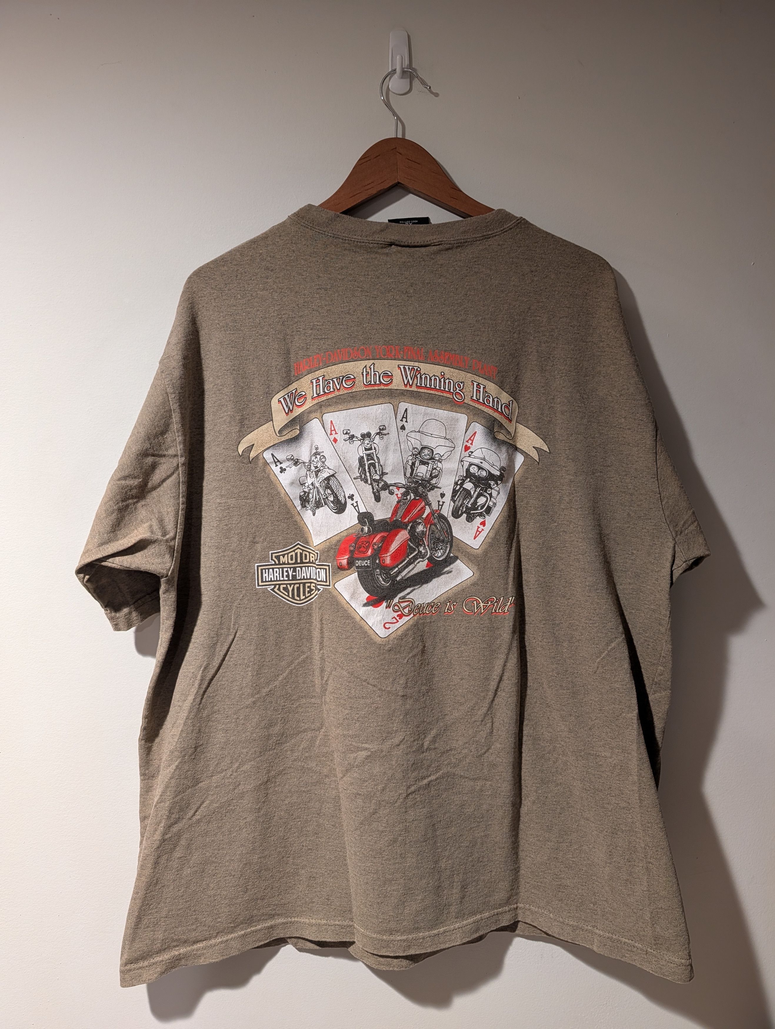Harley Davidson Vintage Harley Davidson York PA Pocket T Shirt Tee Size US XL / EU 56 / 4 - 1 Thumbnail