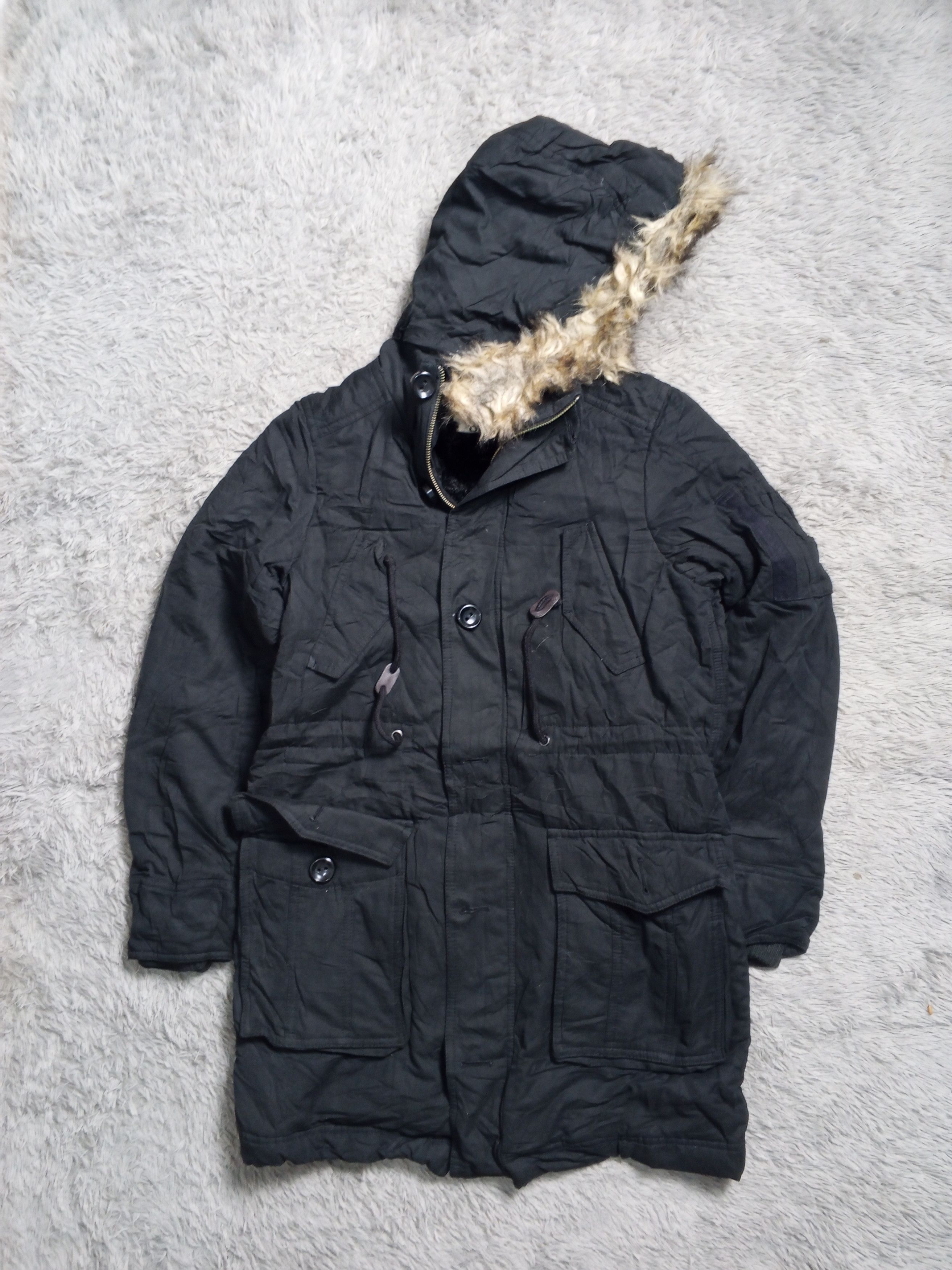 Japanese Brand Ozoc Japan Brand Parka Puffer Faux Fur Jacket Size US M / EU 48-50 / 2 - 2 Thumbnail