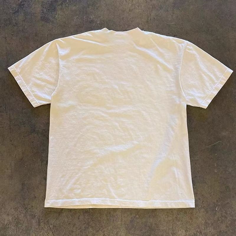 Japanese Brand Casual Retro White Cotton Cat Print T-shirt Size US M / EU 48-50 / 2 - 2 Thumbnail