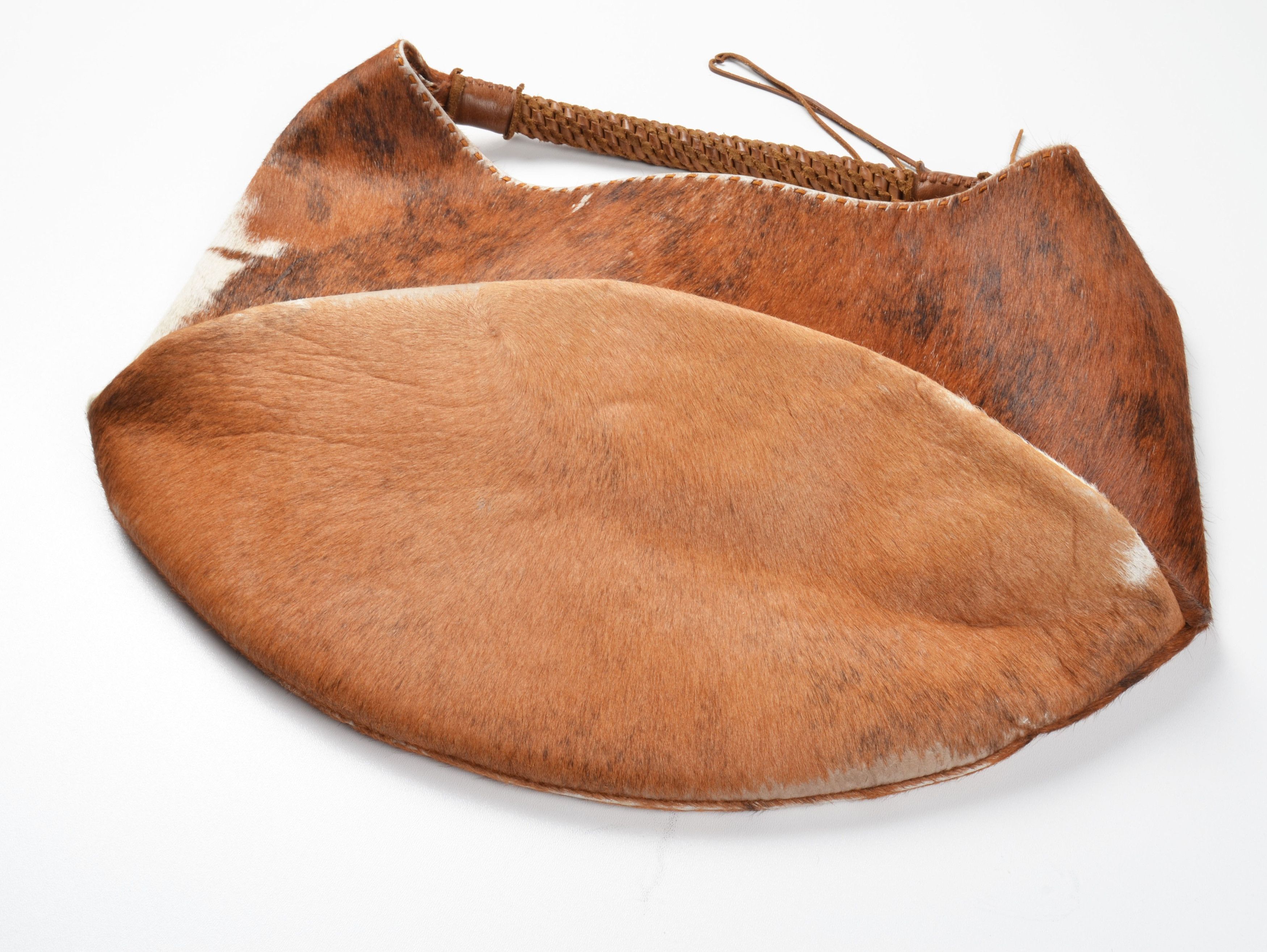 Vintage Vintage Guate Cowhide Hair On Hide Leather Western Hobo Bag Size ONE SIZE - 3 Thumbnail