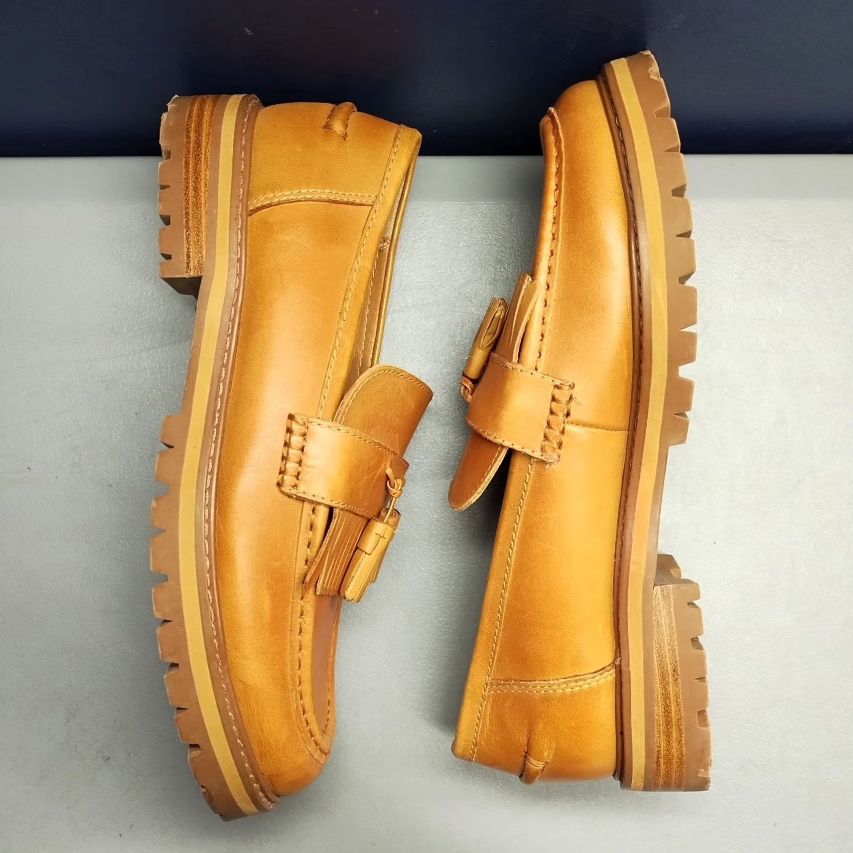 Steve Madden Steve Madden Minka Loafers Womens Size 8.5M Brown Leather Kiltie Tassel Slip On Size US 9 / IT 39 - 3 Thumbnail