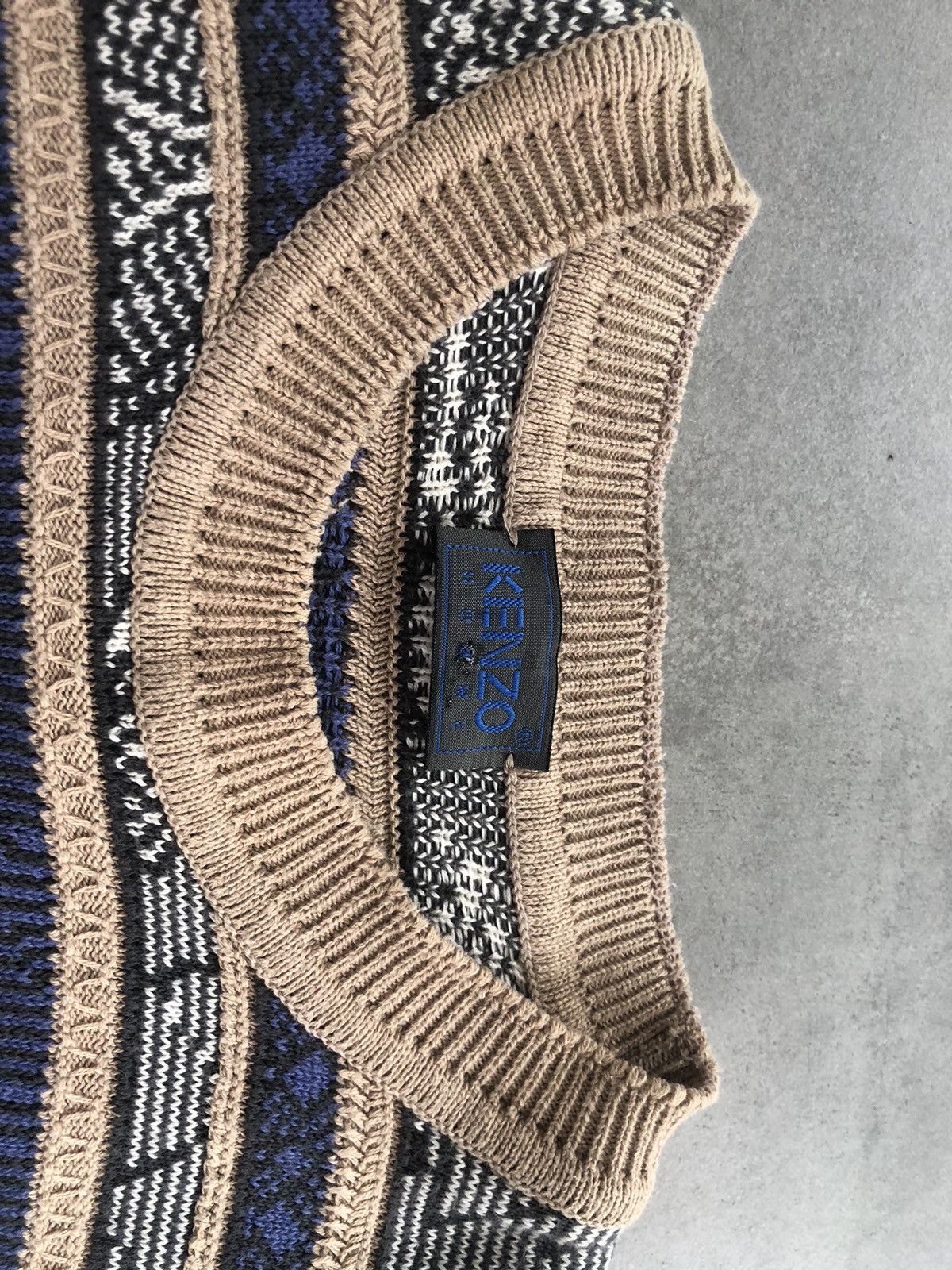 Kenzo × Vintage Kenzo homme Vintage sweater knitwear Size US XXL / EU 58 / 5 - 4 Thumbnail
