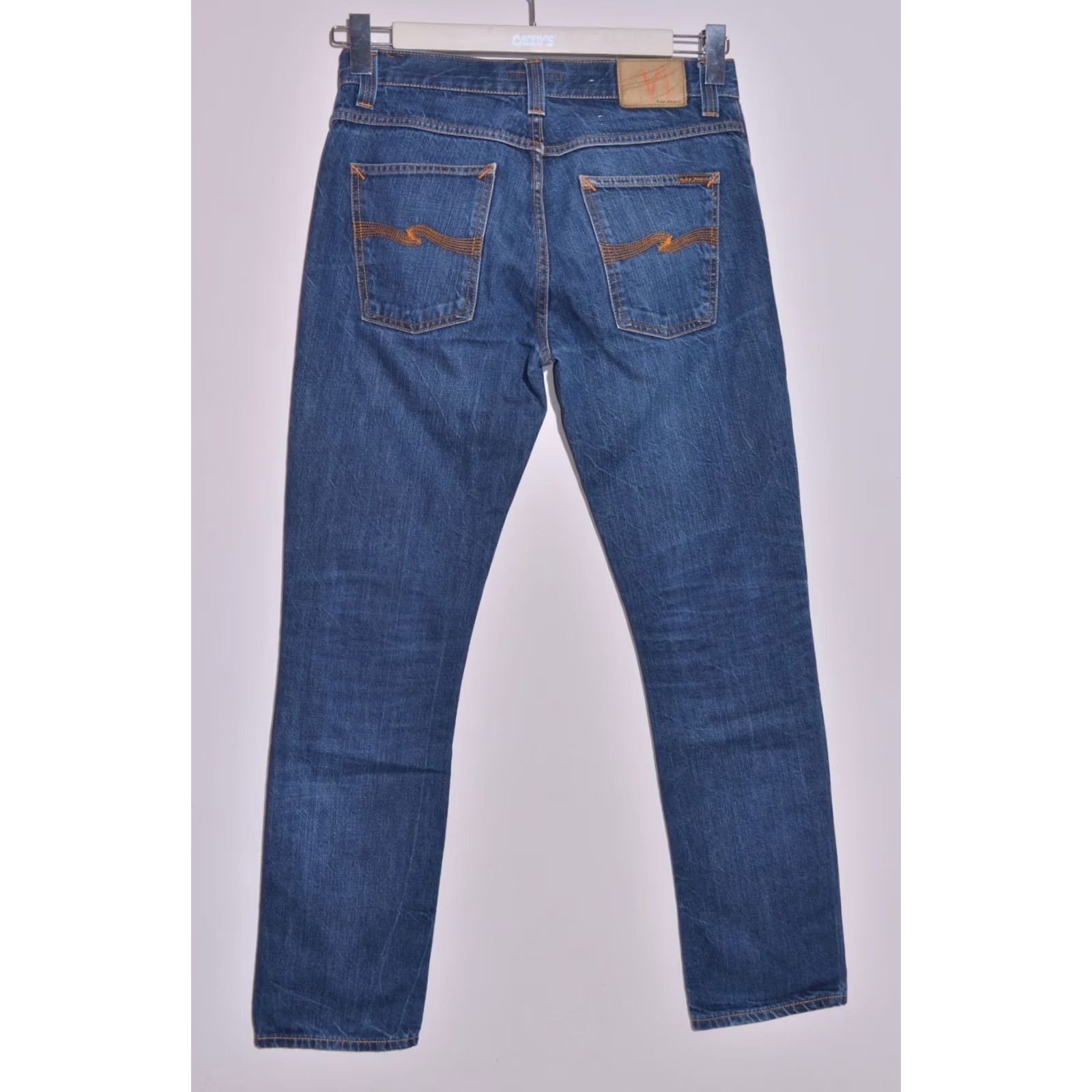 Nudie Jeans Nudie Jeans Grim Tim Dry Dirt Organic Men's Blue Slim Straight Denim W32 L32 Size US 32 / EU 48 - 4 Thumbnail