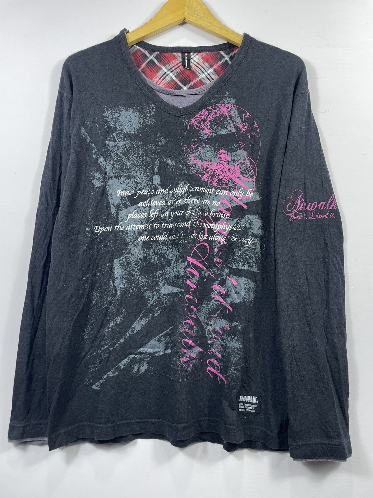 Airwalk AirWalk Double Layer gothic poem longsleeve Size US XL / EU 56 / 4 - 2 Thumbnail