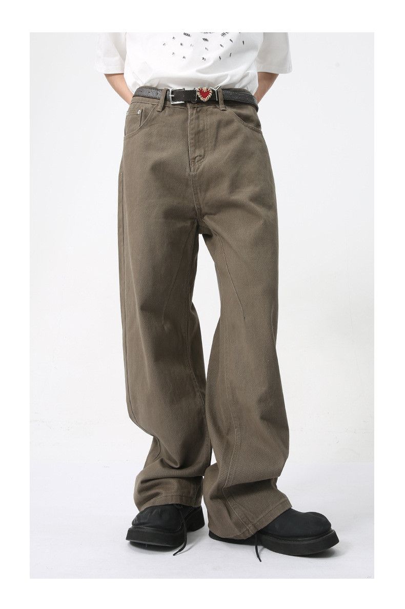 Japanese Brand × Jean Street retro washed dark brown jeans Size US 32 / EU 48 - 2 Thumbnail