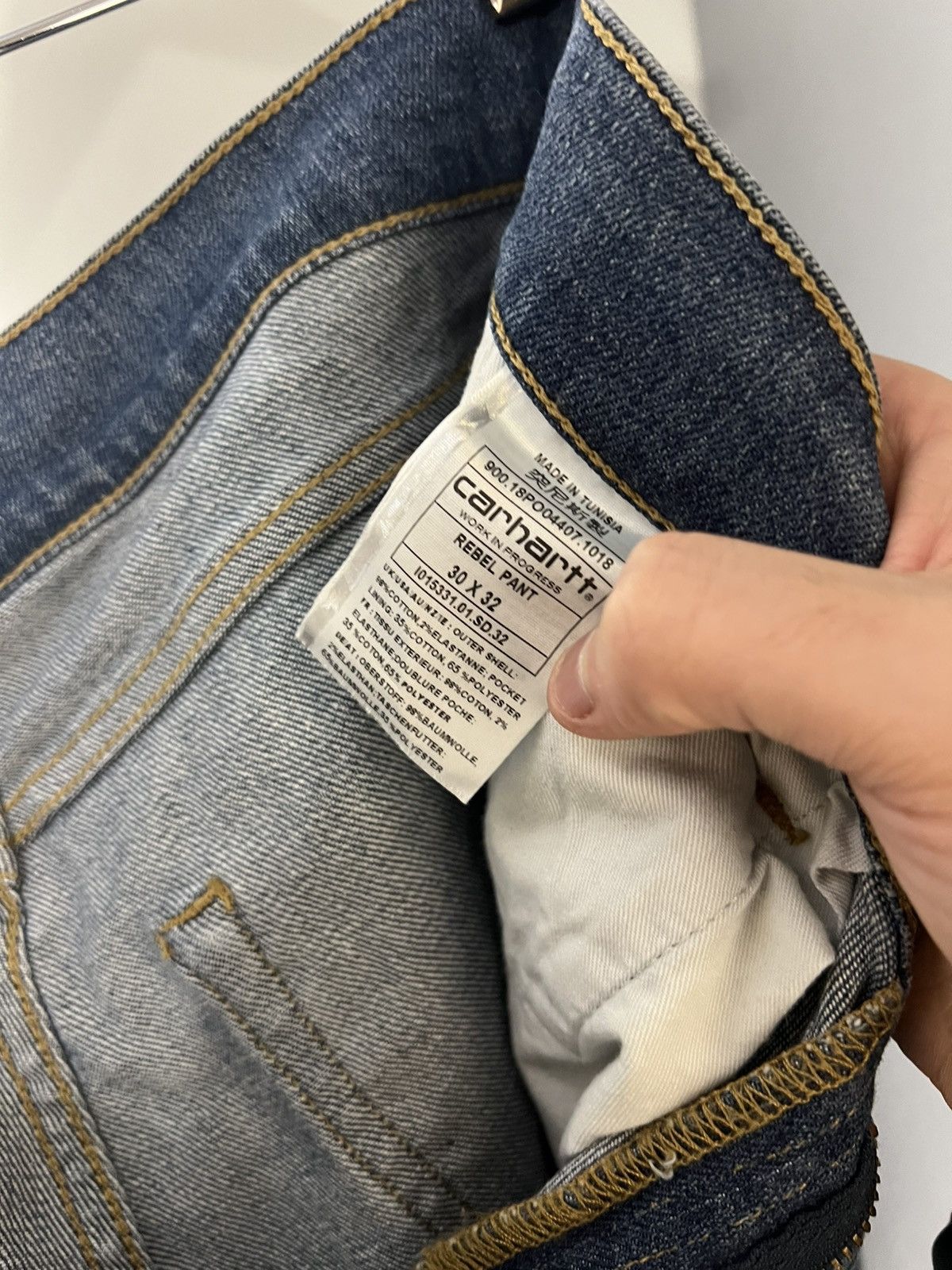 Carhartt VINTAGE CARHARTT WIP REBEL SKINNY DENIM JEANS CASUAL Y2K 90s Size US 30 / EU 46 - 10 Thumbnail