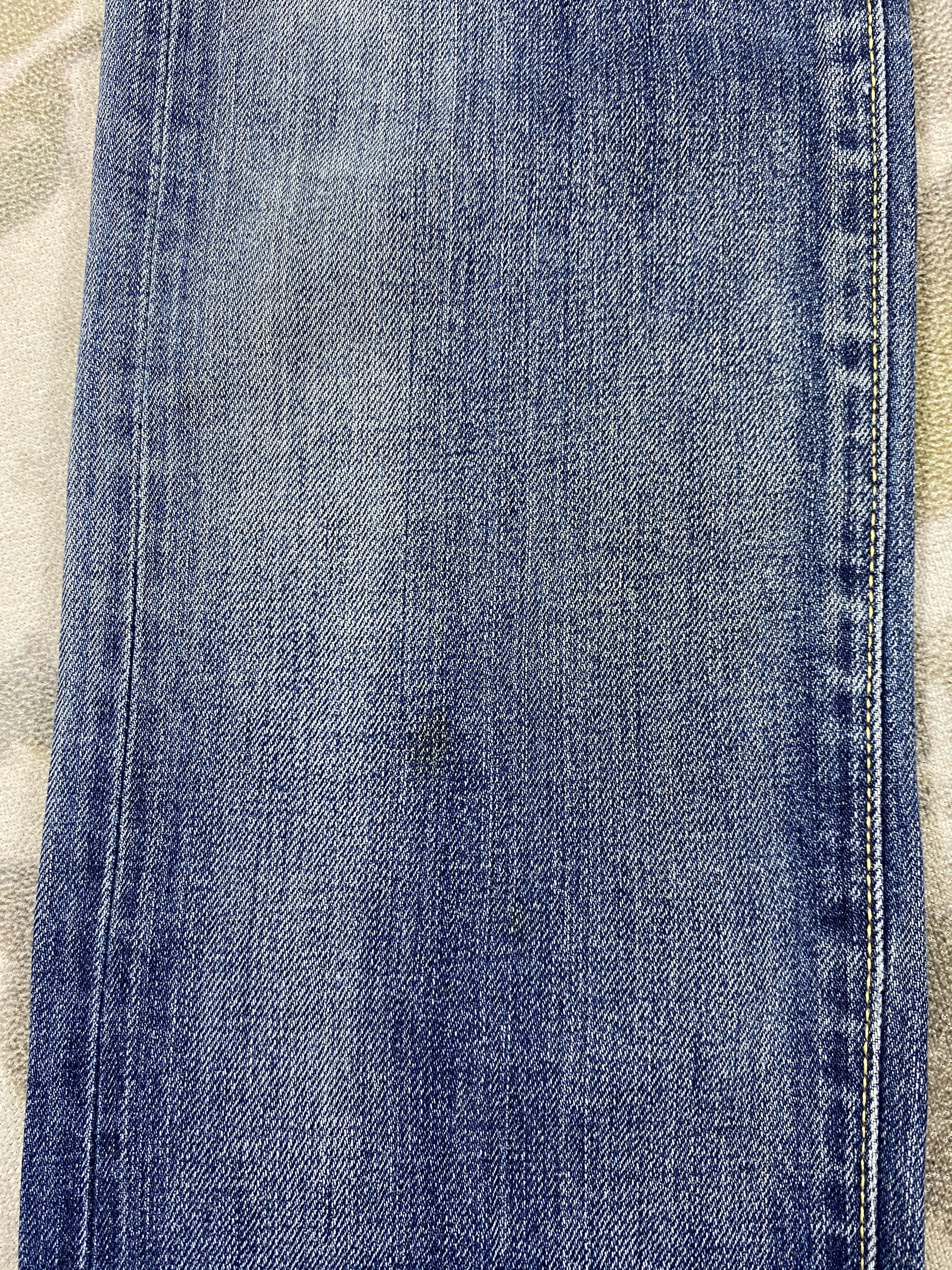 Japanese Brand Redline Distressed Blue Uniqlo Jeans 31x31.5 Denim- JN3752 Size US 31 - 12 Thumbnail