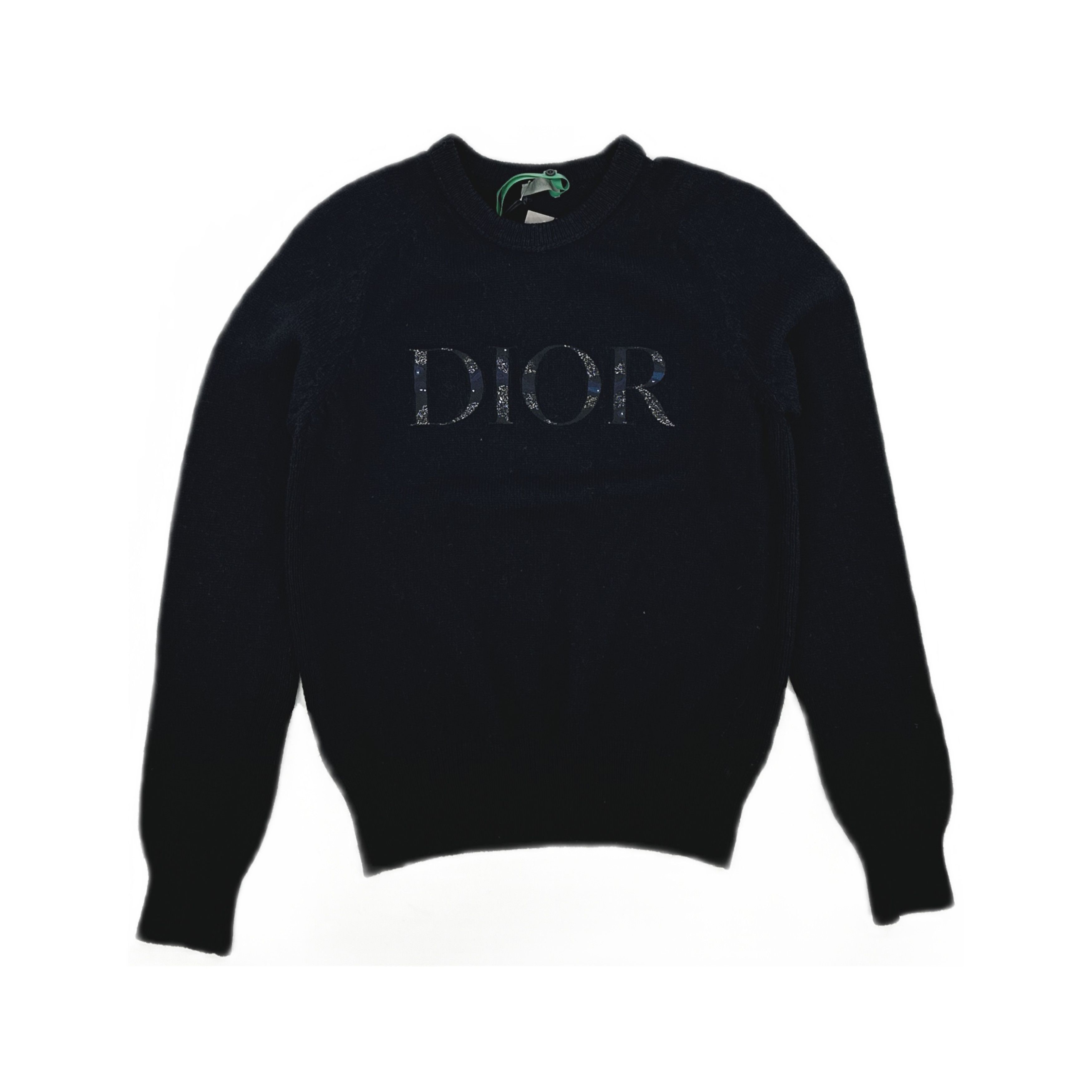 Dior Dior Logo Embroidery Virgin Wool Sweater Size L Size US L / EU 52-54 / 3 - 1 Thumbnail