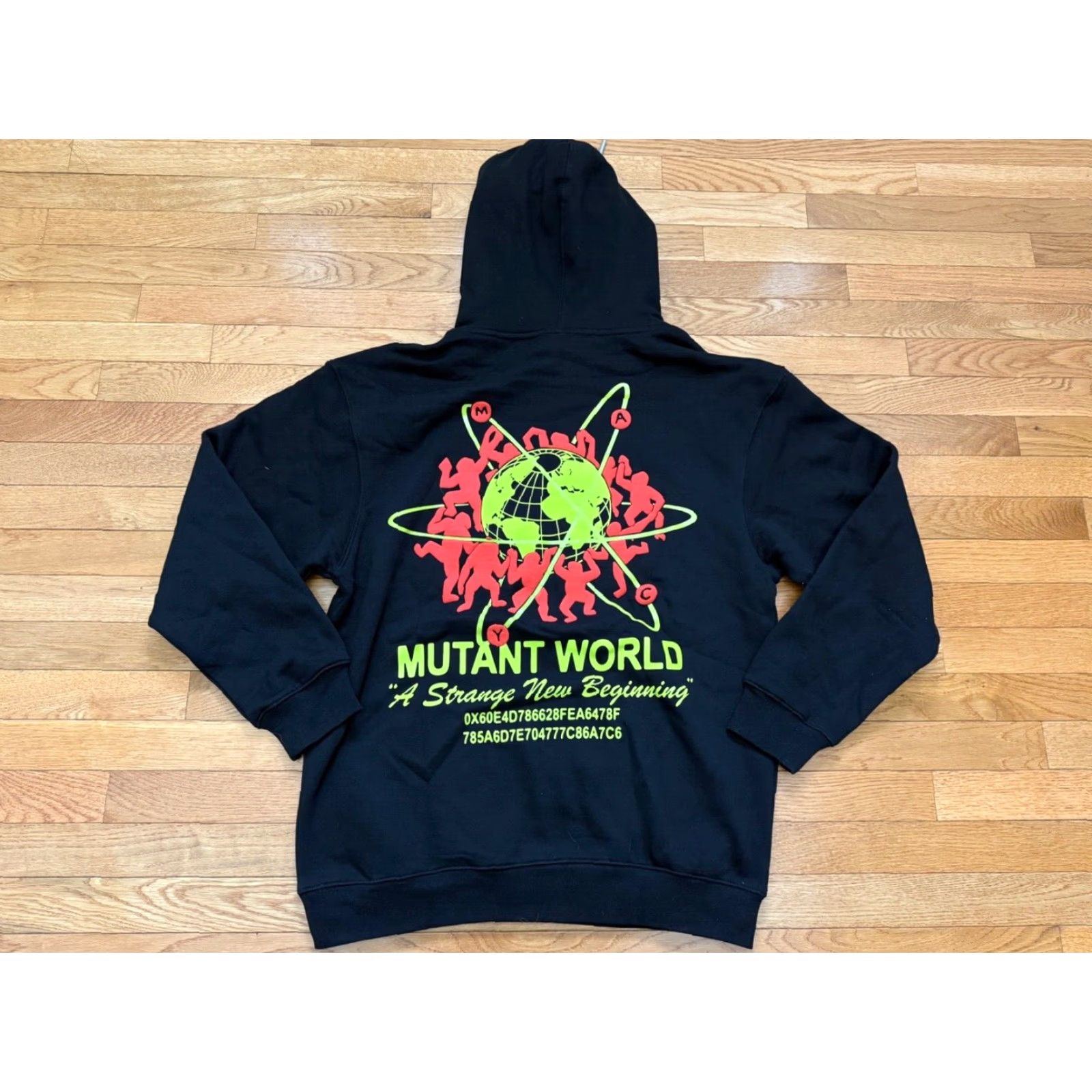 Vintage MAYC Mutant Ape Yacht Club Mutant World Hoodie Mens L NWOT Black Pullover Bored Ape Shirt Size US L / EU 52-54 / 3 - 2 Thumbnail