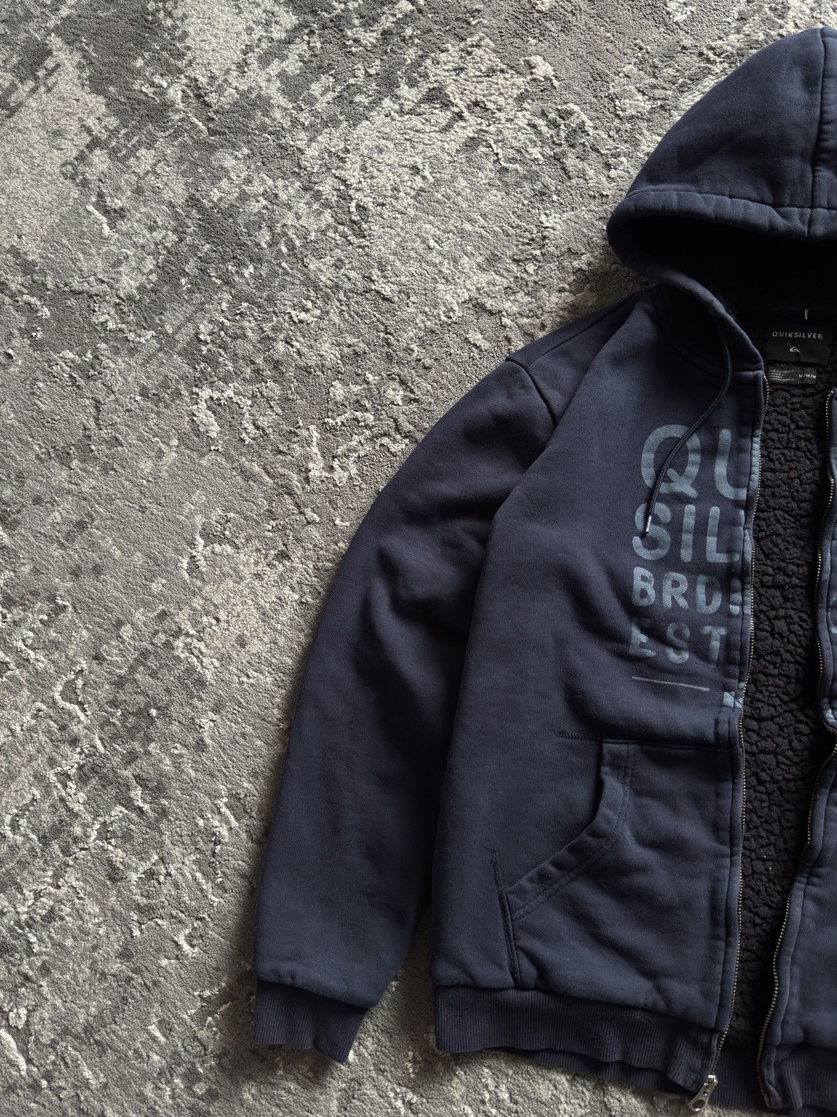 Quiksilver Vintage Quiksilver Fur Zip Hoodie if6was9 lgb style sk8 Size US M / EU 48-50 / 2 - 5 Thumbnail