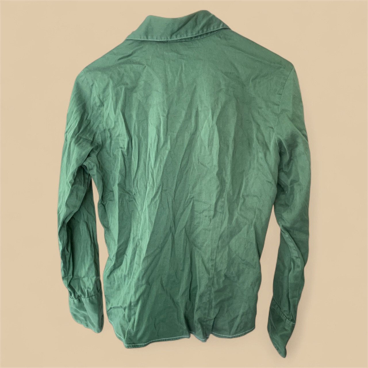 Chicos Forest Green Button Down Long Sleeve Blouse Size S / US 4 / IT 40 - 3 Thumbnail