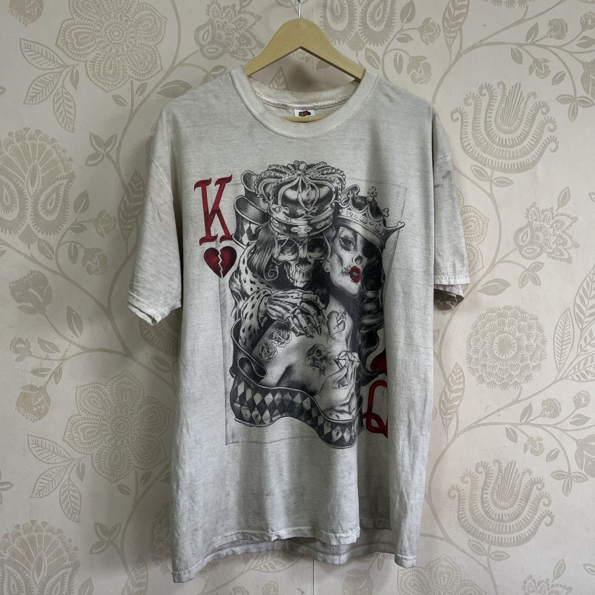 Fruit Of The Loom Vintage Y2K King Queen Skulls Fruit Of The Looms Size US L / EU 52-54 / 3 - 1 Thumbnail