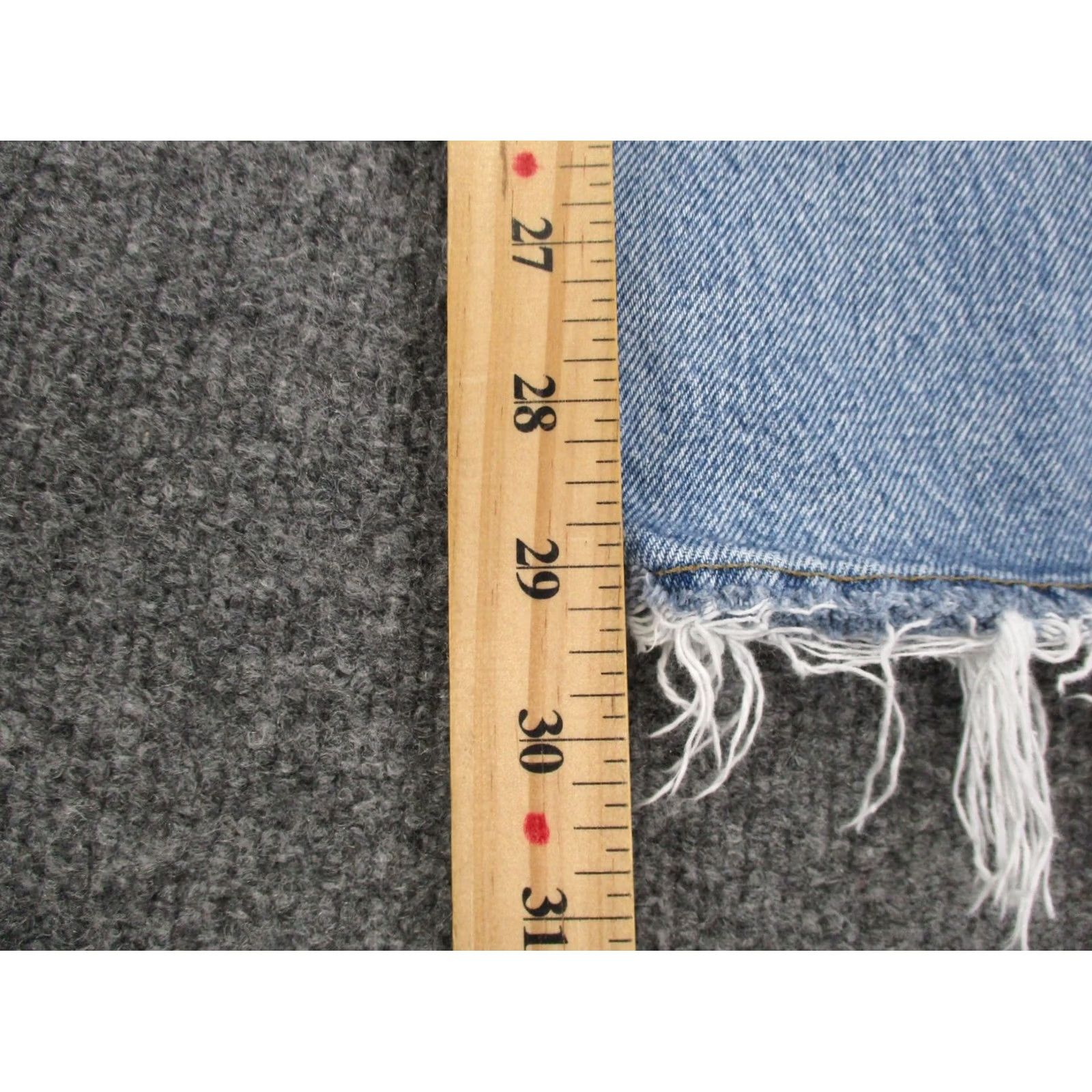 Agolde Agolde Jeans Womens 23 Denim Anthropologie Mid Rise Skinny Distressed Raw Hem Size 42" / US 20 - 4 Thumbnail
