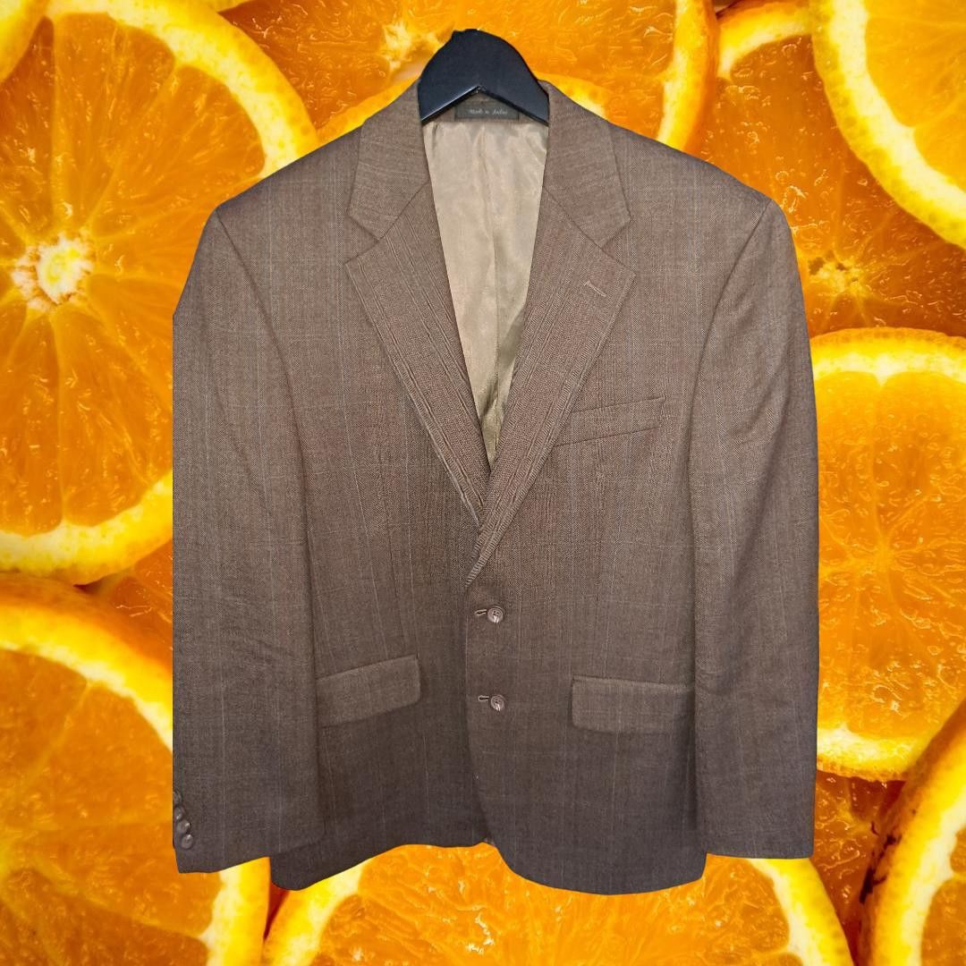 Lauren Ralph Lauren Lauren Ralph Lauren Tan 2 Button Blazer 100% Wool Size 38R Size 38R - 1 Thumbnail