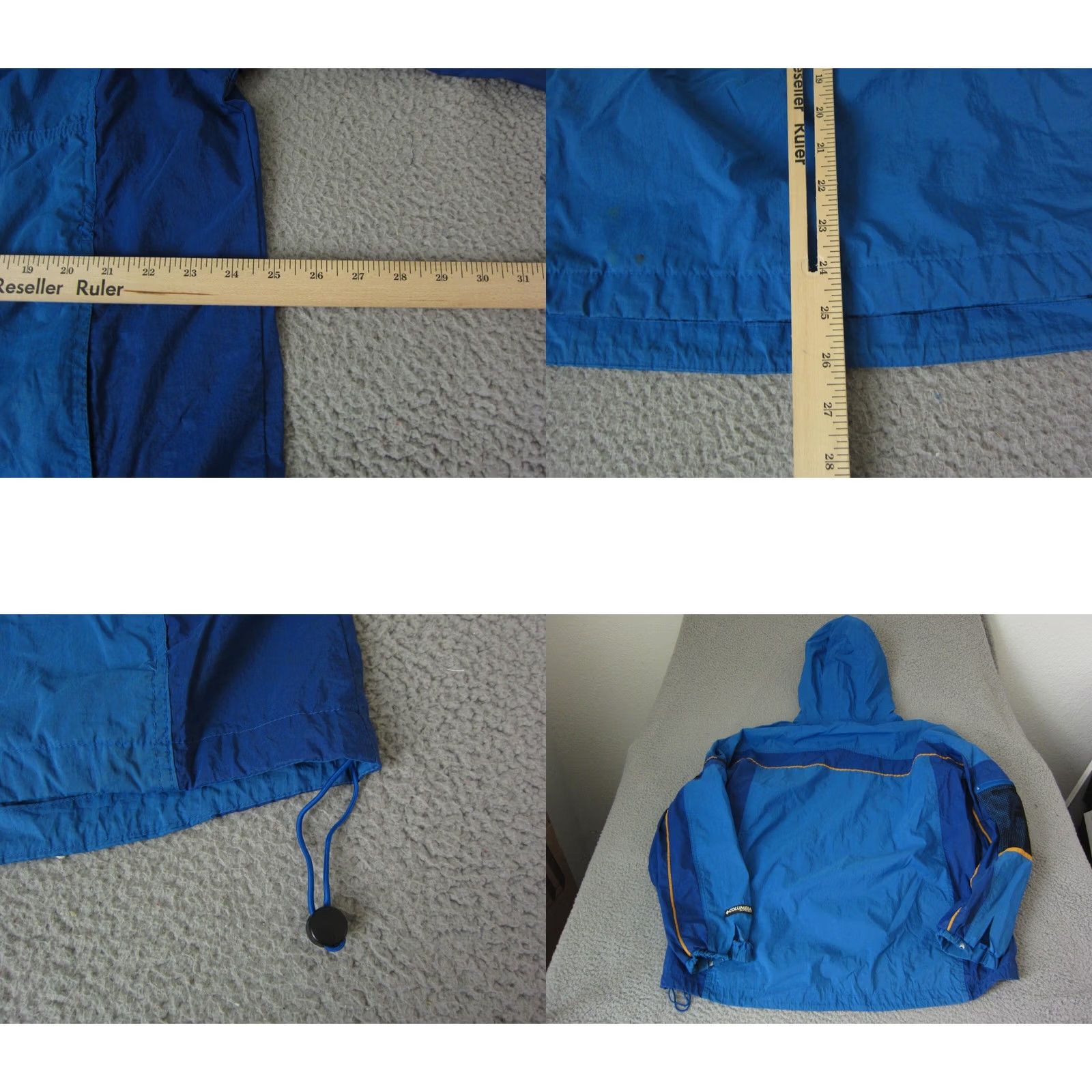 Vintage VINTAGE Columbia Jacket Mens Large Blue 1/4 Zip Windbreaker Nylon Softshell Logo Size US L / EU 52-54 / 3 - 9 Thumbnail