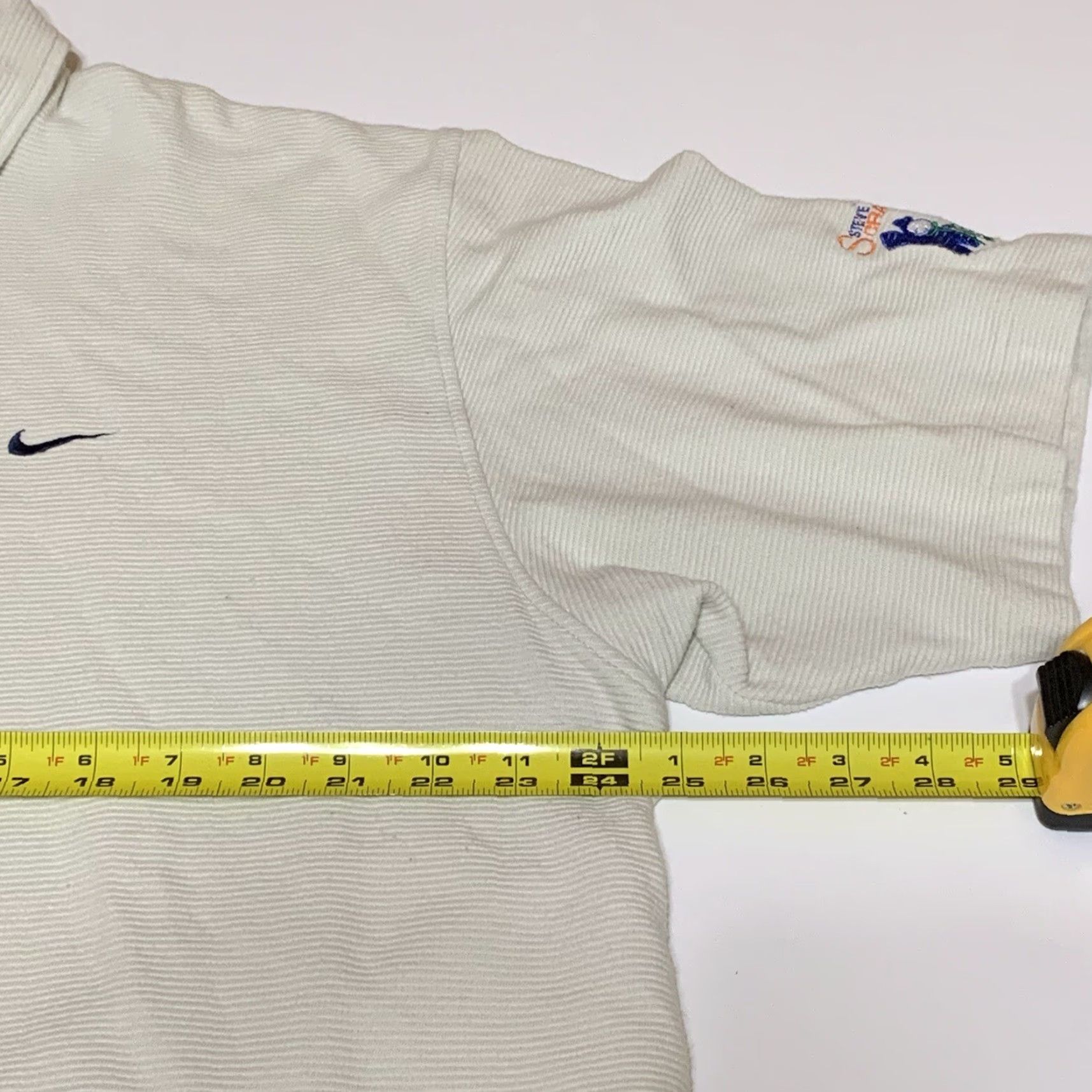 Nike VINTAGE Nike Golf Polo Shirt Mens XL 100% Cotton Steve Spurrier Alltel Scramble Ivory Size US XL / EU 56 / 4 - 6 Thumbnail