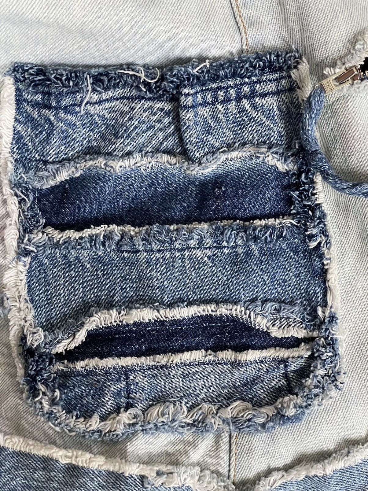 Japanese Brand × Vintage Vntg Japan Handmade Crossbody Denim Jeans Bag Y2k Size ONE SIZE - 18 Thumbnail