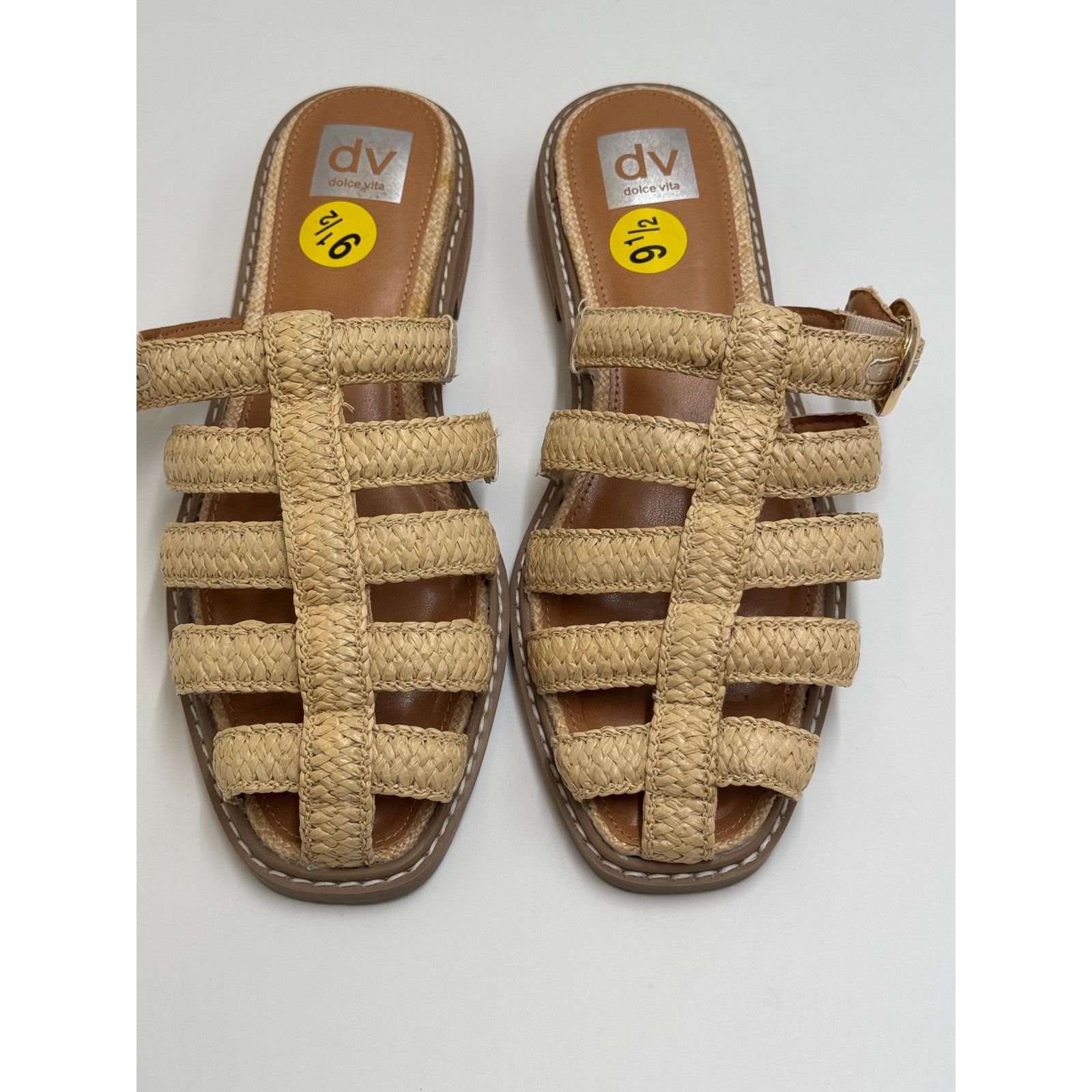 Dolce Vita DV by Dolce Vita Fyona Fisherman Flat Raffia Natural 9.5 Size US 9.5 / IT 39.5 - 5 Thumbnail