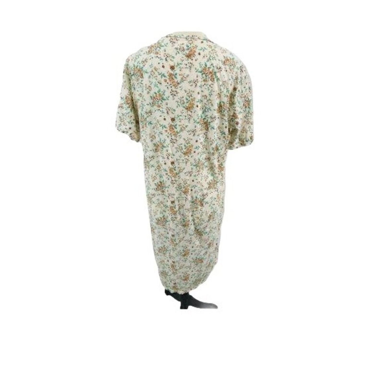 Vintage Vintage Sorela Nightgown Lightweight Button Front Large Size ONE SIZE - 6 Thumbnail