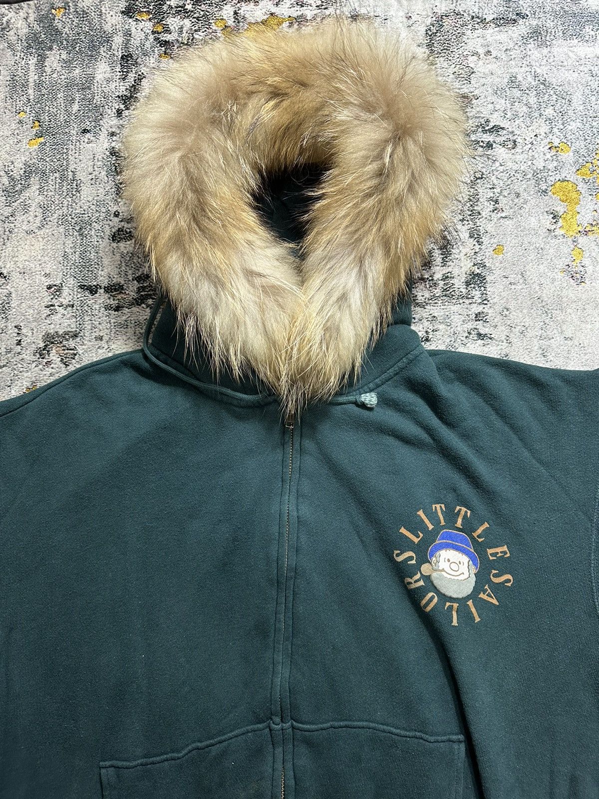 20471120 DISTRESSED HOMELESS FUR ZIP HOODIE IF SIX WAS NINE LGB STYLE Size US XXL / EU 58 / 5 - 3 Thumbnail