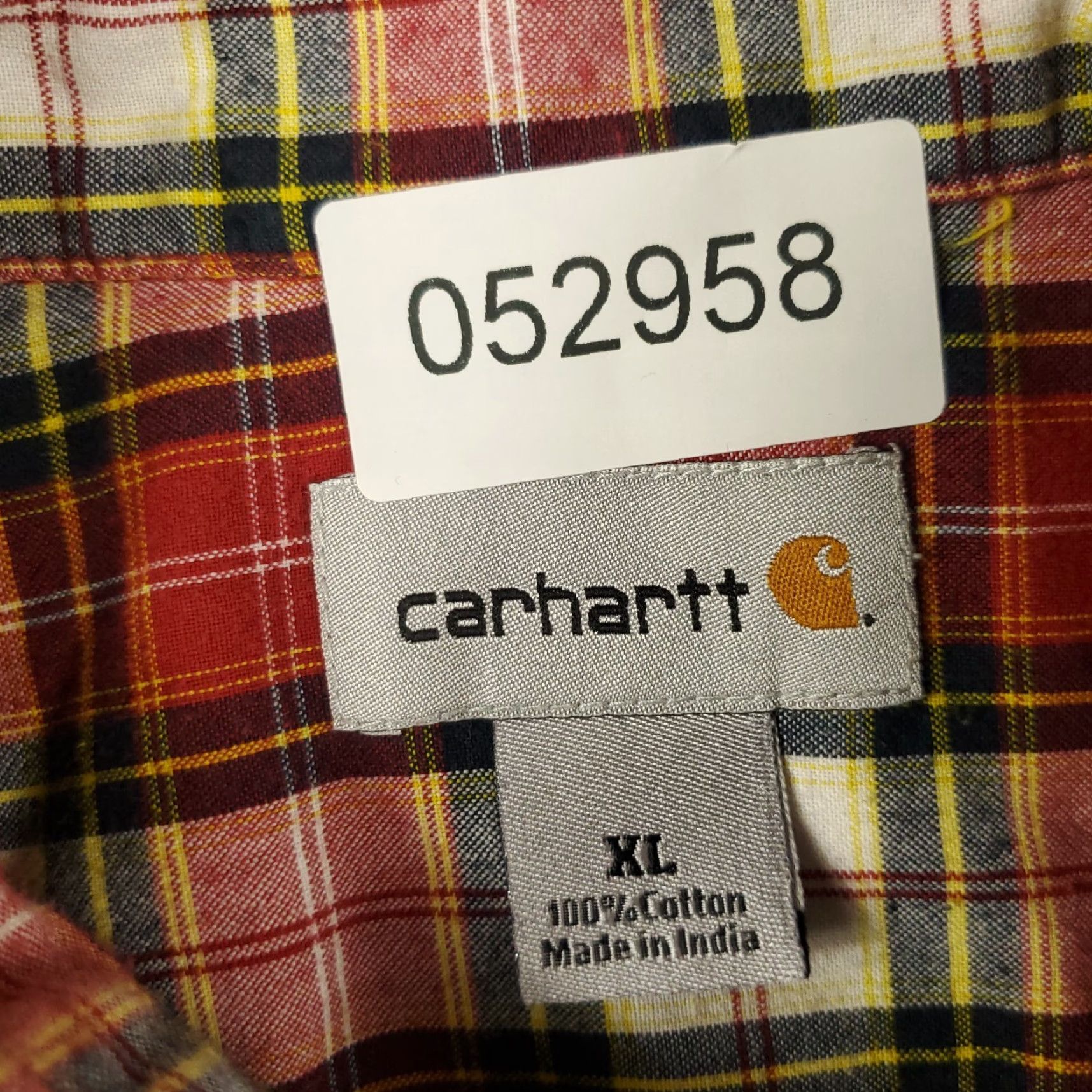 Carhartt Carhartt Shirt Mens Size XL Red Plaid Button Up Long Sleeve Casual Size US XL / EU 56 / 4 - 7 Thumbnail