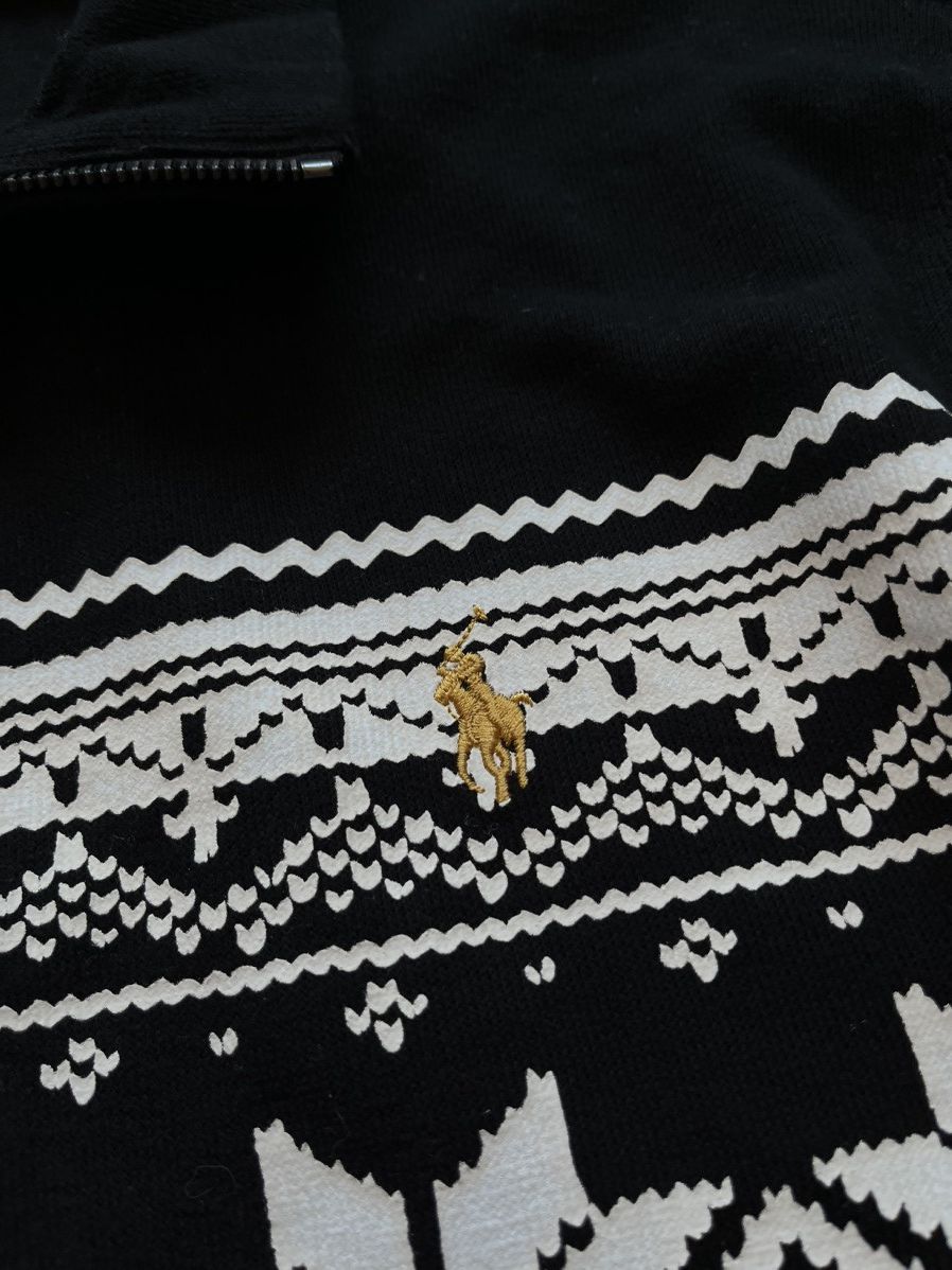 Polo Ralph Lauren Polo Ralph Lauren Snowflake Logo Quarter 1/4 Zip Sweasthirt Size US L / EU 52-54 / 3 - 7 Thumbnail