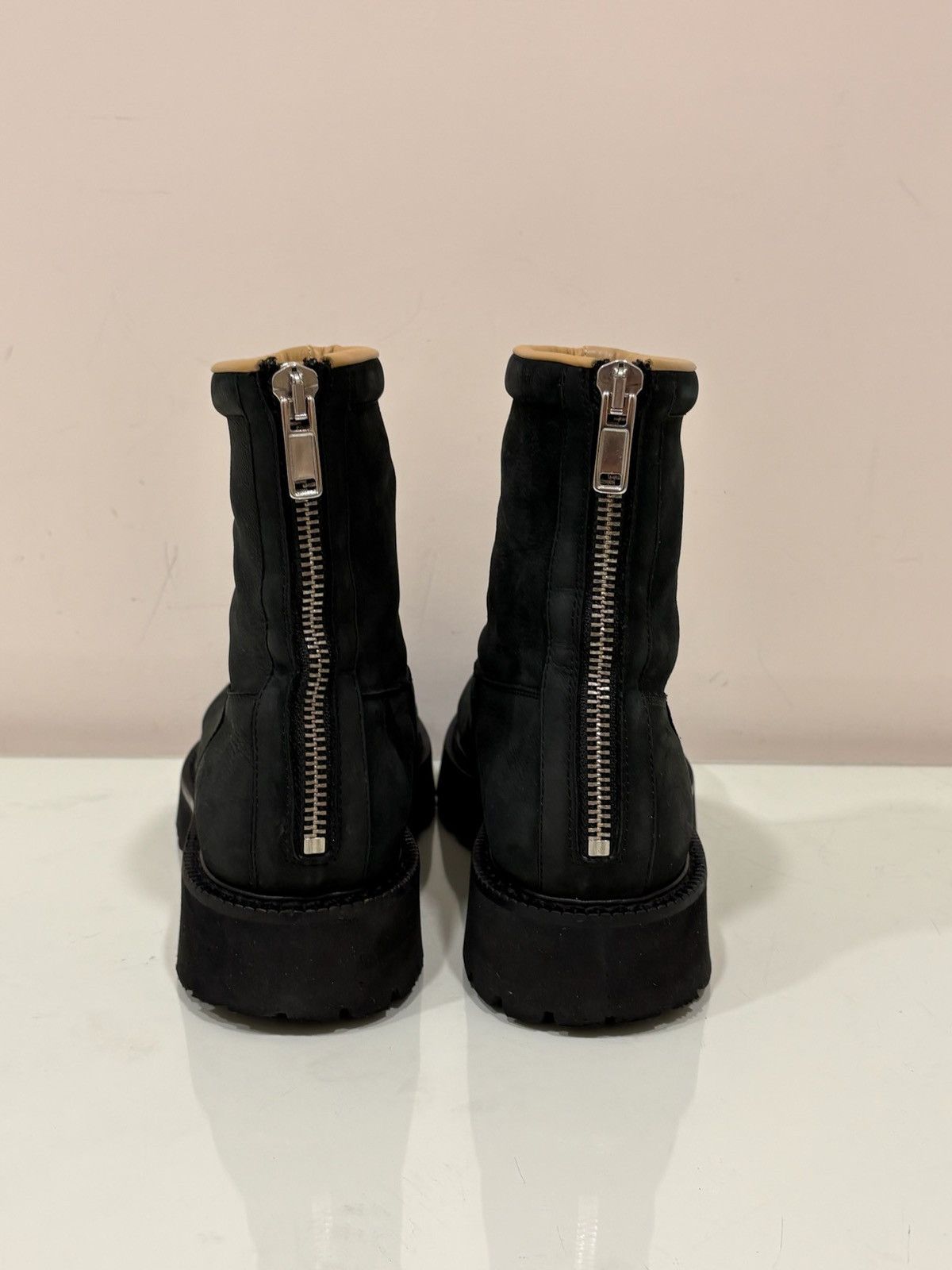 Maison Margiela Maison Margiela MM6 Distressed Scuffed Toe Leather Zipper Size US 10.5 / EU 43-44 - 4 Thumbnail