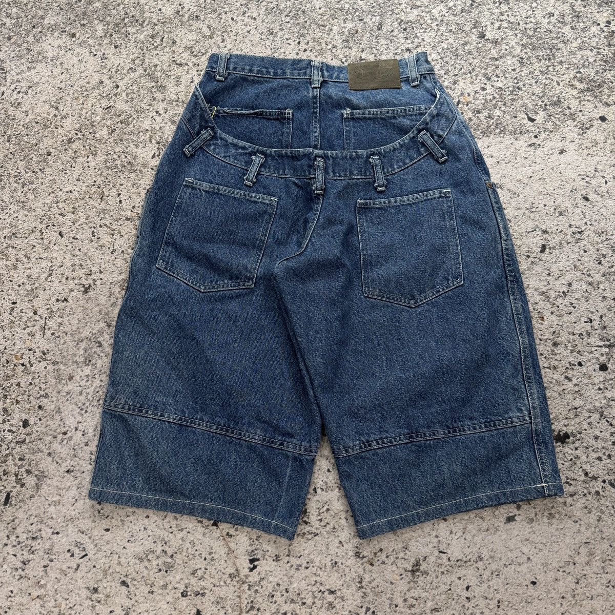 JNCO 90s Sagwear Baggy Wide Leg Denim Skater Shorts Jorts Rare Size US 28 / EU 44 - 9 Thumbnail