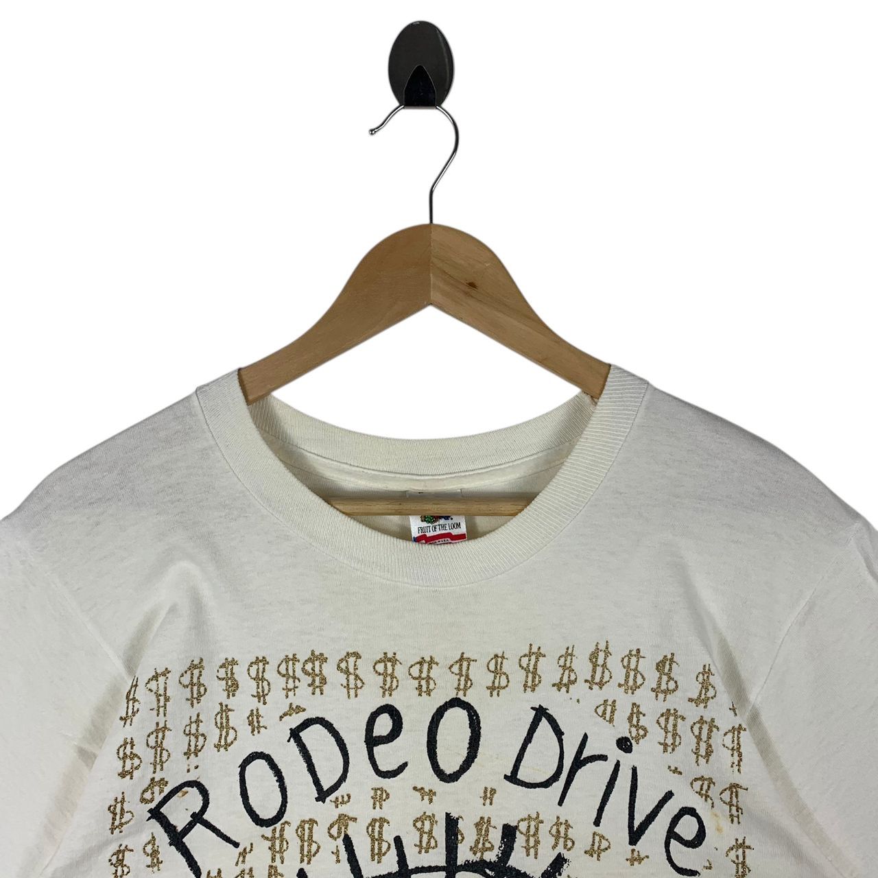 Fruit Of The Loom Vintage 1989 Danny First Rodeo Drive Beverly Hills Tee Shirt Size US M / EU 48-50 / 2 - 2 Thumbnail