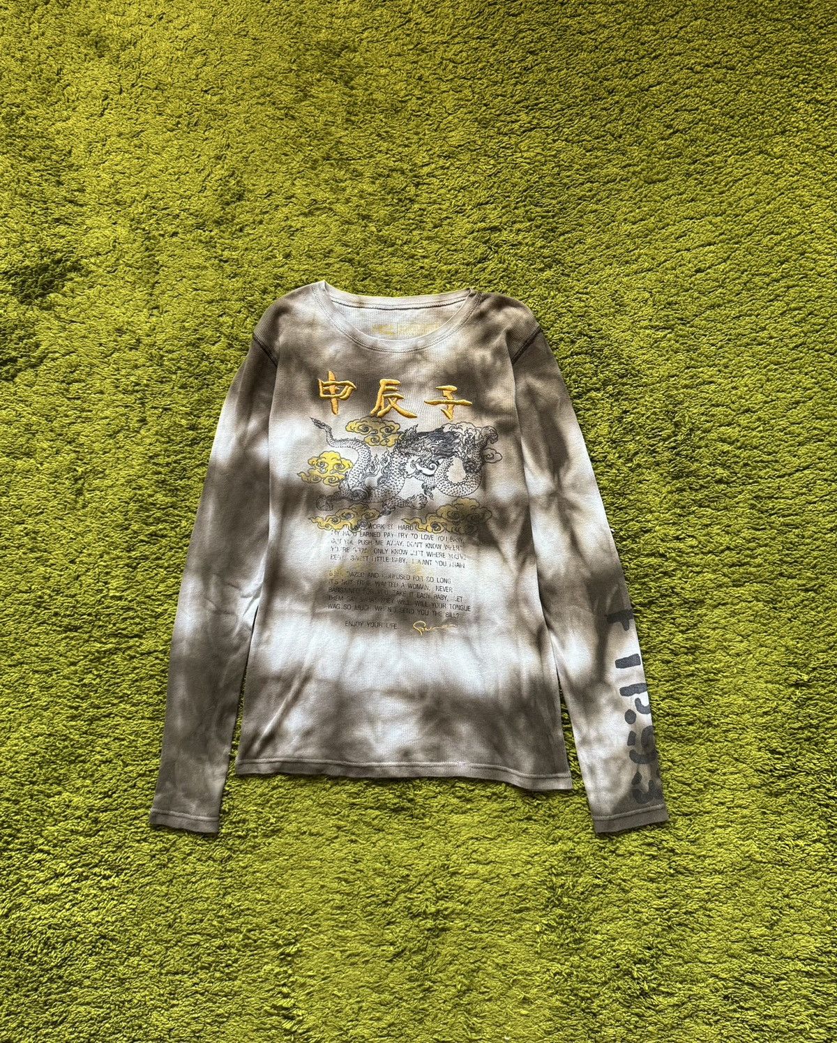 Hysteric Glamour Y2K Japanese dragon pattern ribbed opium style longsleeve Size US S / EU 44-46 / 1 - 1 Thumbnail