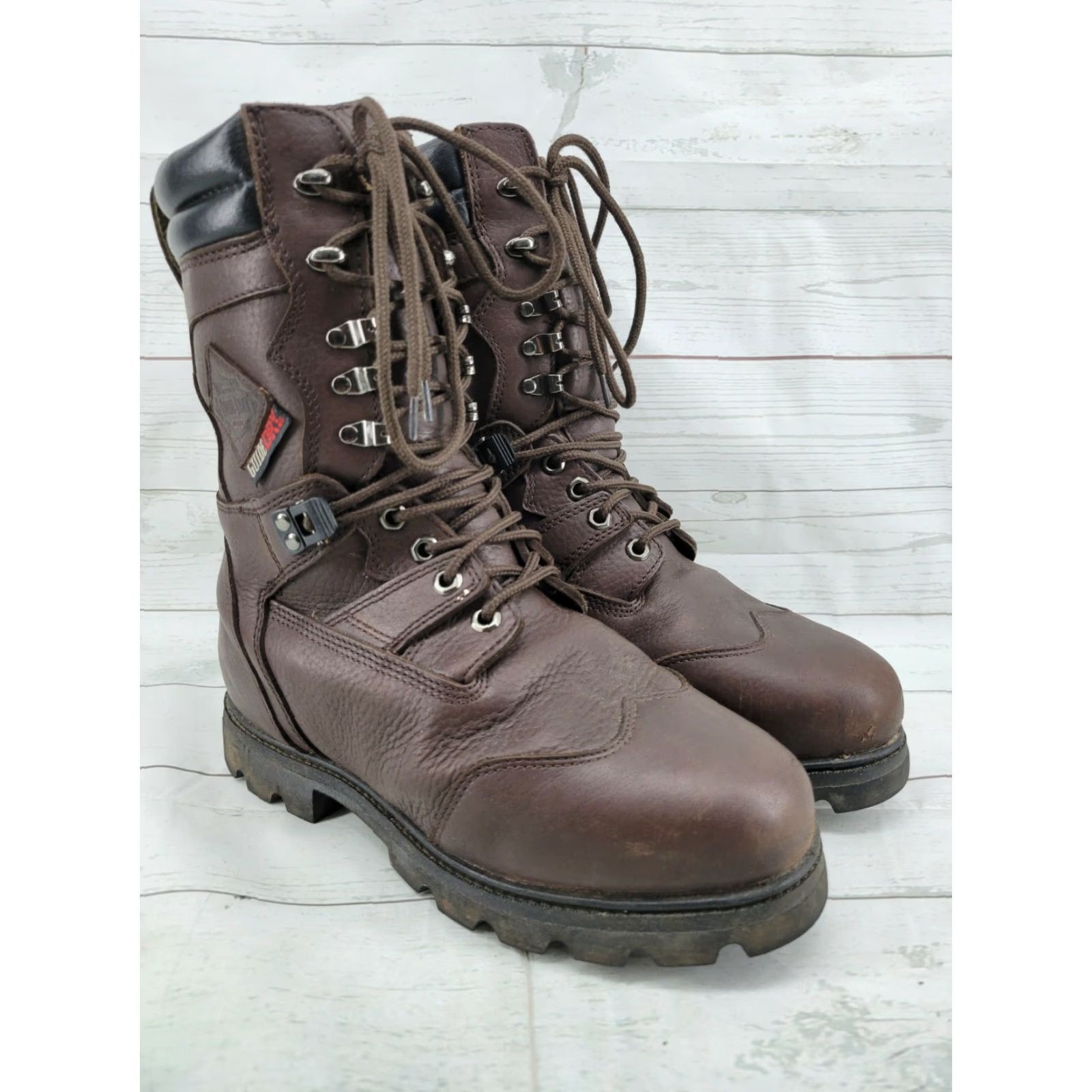 Vintage Guide Gear Leather Work Boots Brown Thinsulate Ultra Guide Dry Mens Sz 9EE Shoes Boots Myriad Eco Size US 9 / EU 42 - 4 Thumbnail
