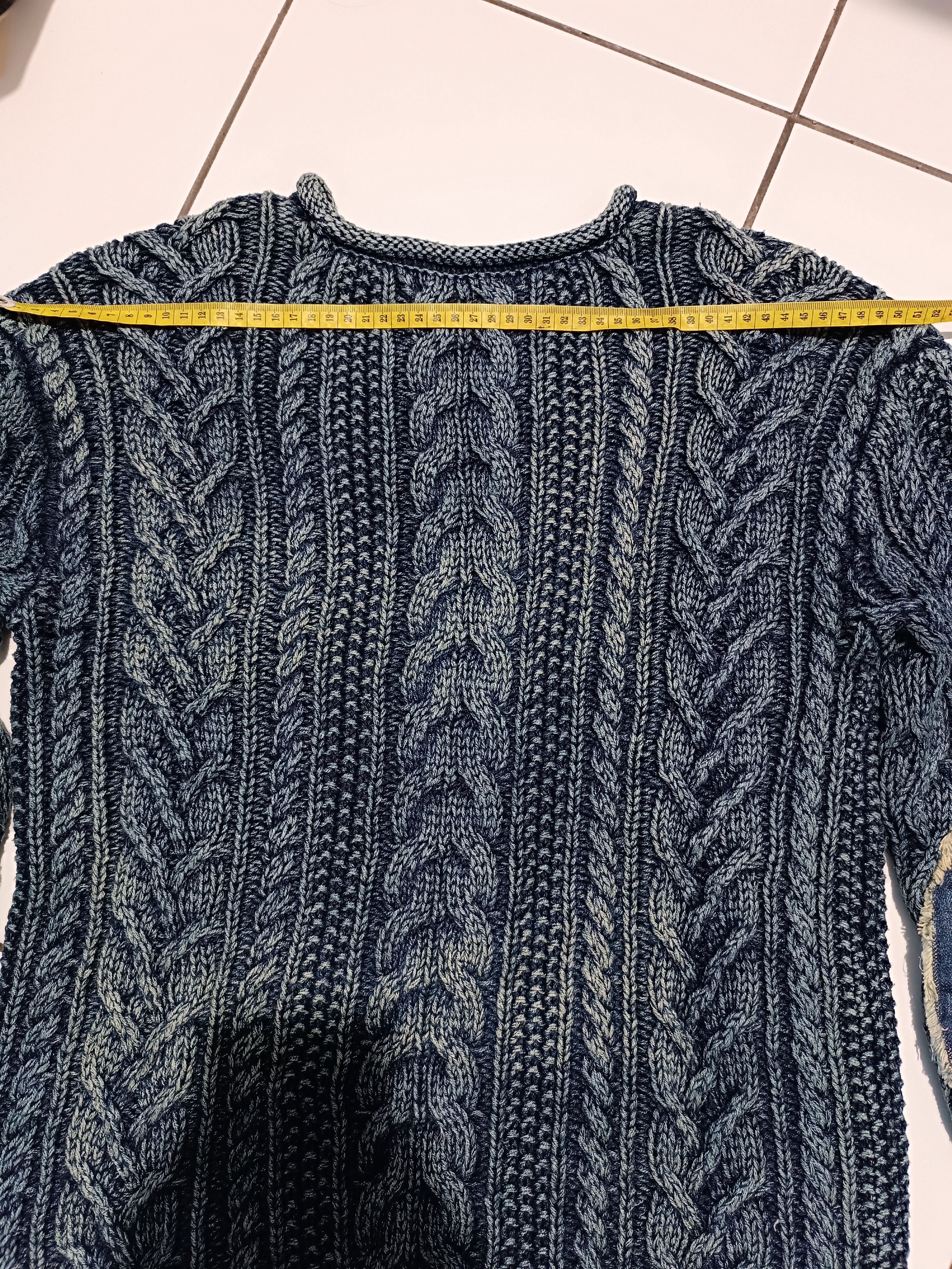 Denim & Supply Ralph Lauren Sweater Knit Indigo Dyed Wash Elbow Patch Denim Size US M / EU 48-50 / 2 - 16 Thumbnail