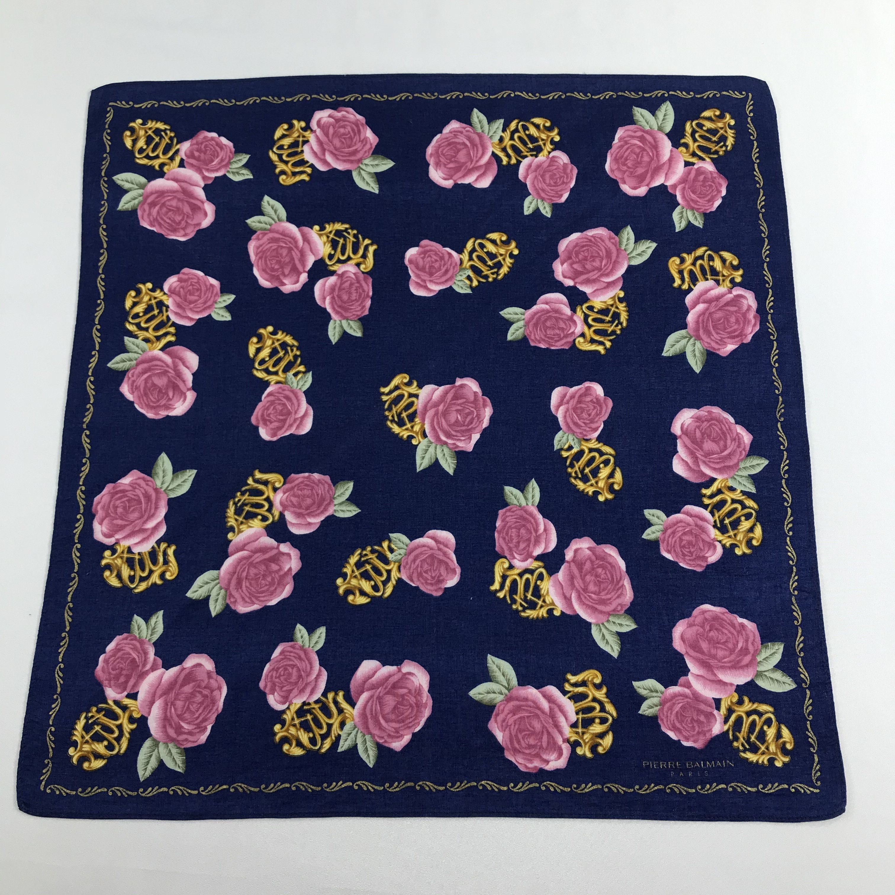 Pierre Balmain Pierre Balmain Handkerchief Neckerchief Bandana H1197 Size ONE SIZE - 2 Thumbnail