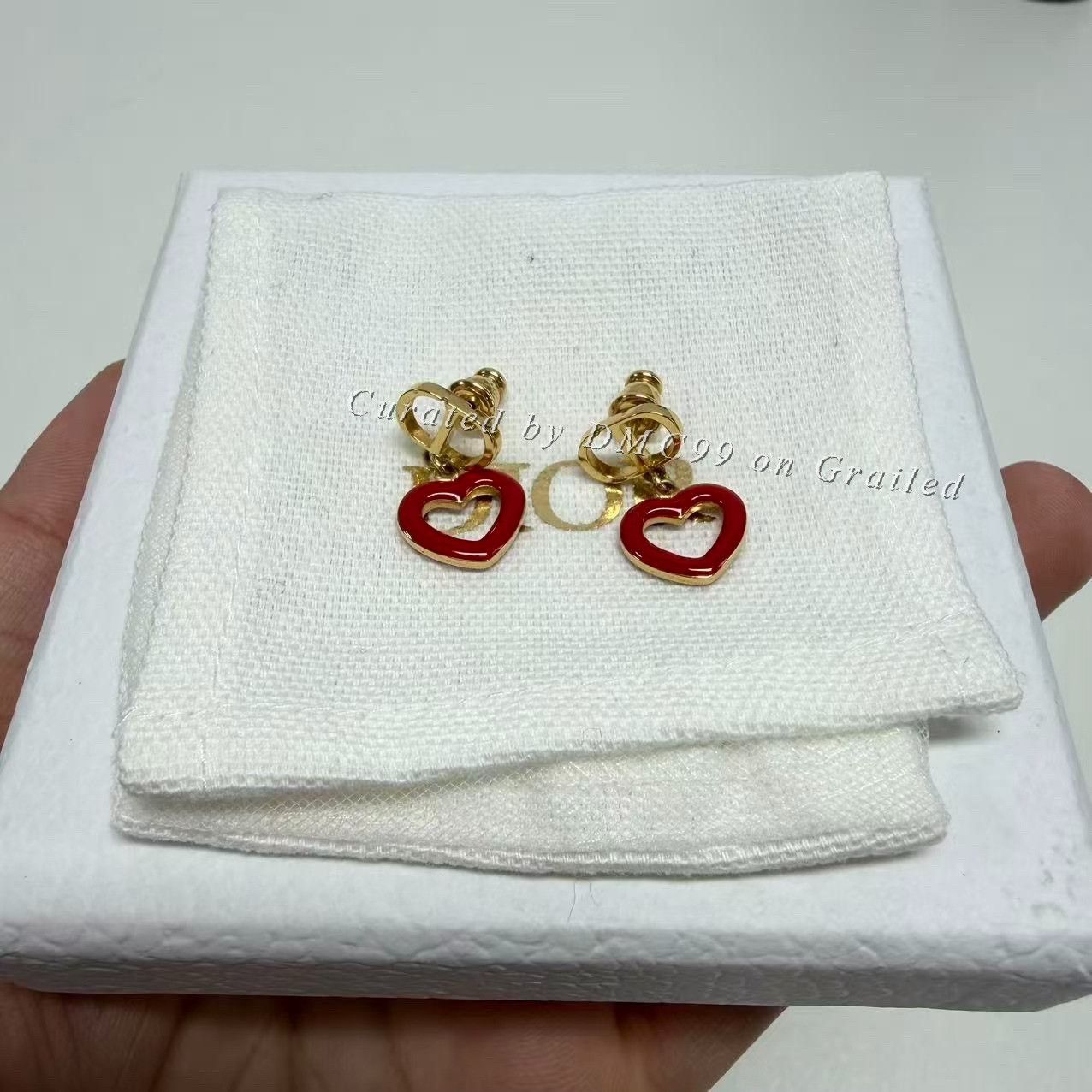 Dior Dior Valentine's Limited Heart Earrings Size ONE SIZE - 1 Thumbnail