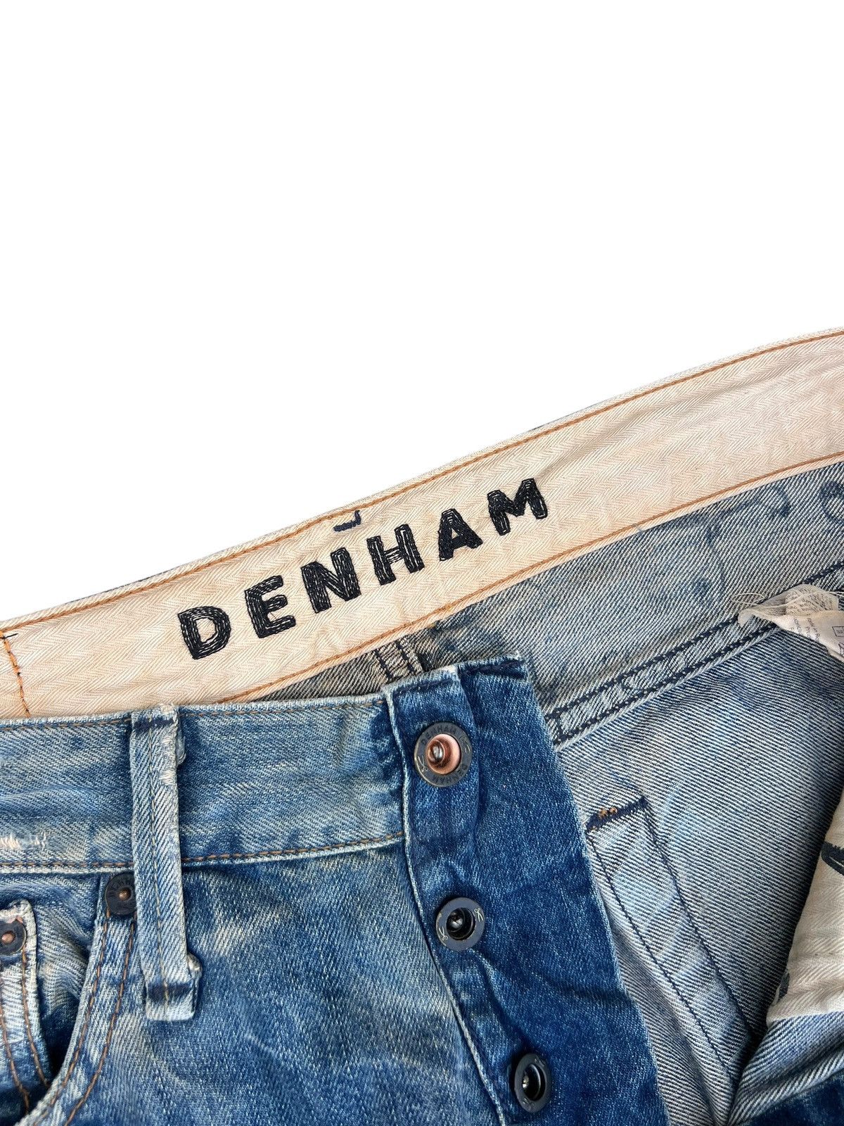 DENHAM Mud Wash Denim DENHAM Razor Slim Fit Jeans Size US 32 / EU 48 - 7 Thumbnail