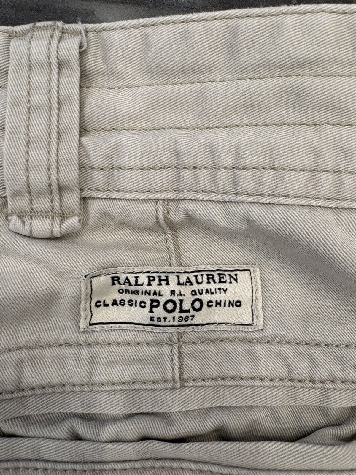 Polo Ralph Lauren Vintage Polo Ralph Lauren Chino Cargo Shorts Beige Tan 38 Size US 38 / EU 54 - 2 Thumbnail