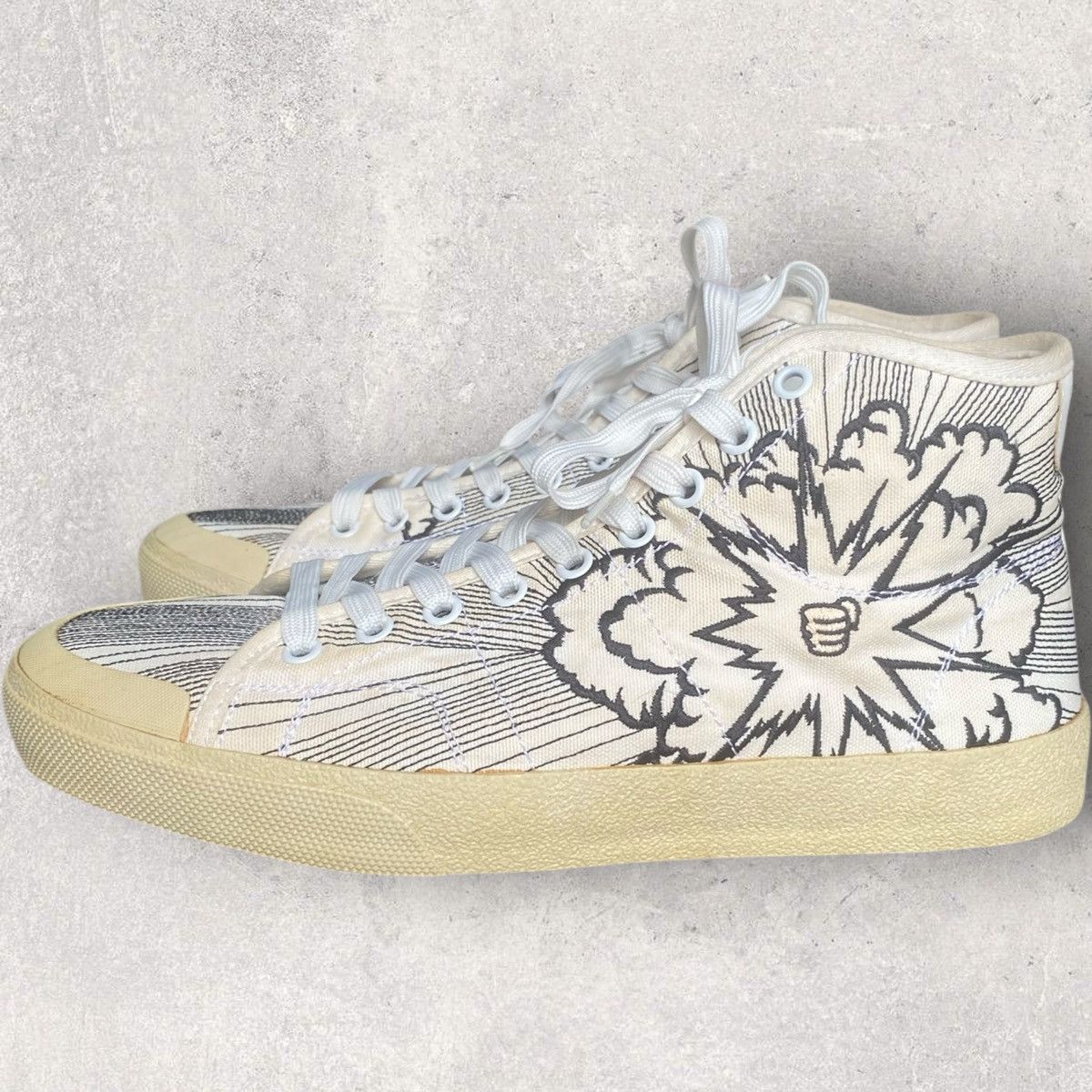 Saint Laurent Paris SS16 “Surf Sound” SL37 Court Pow By Hedi Slimane Size US 8 / EU 41 - 2 Thumbnail